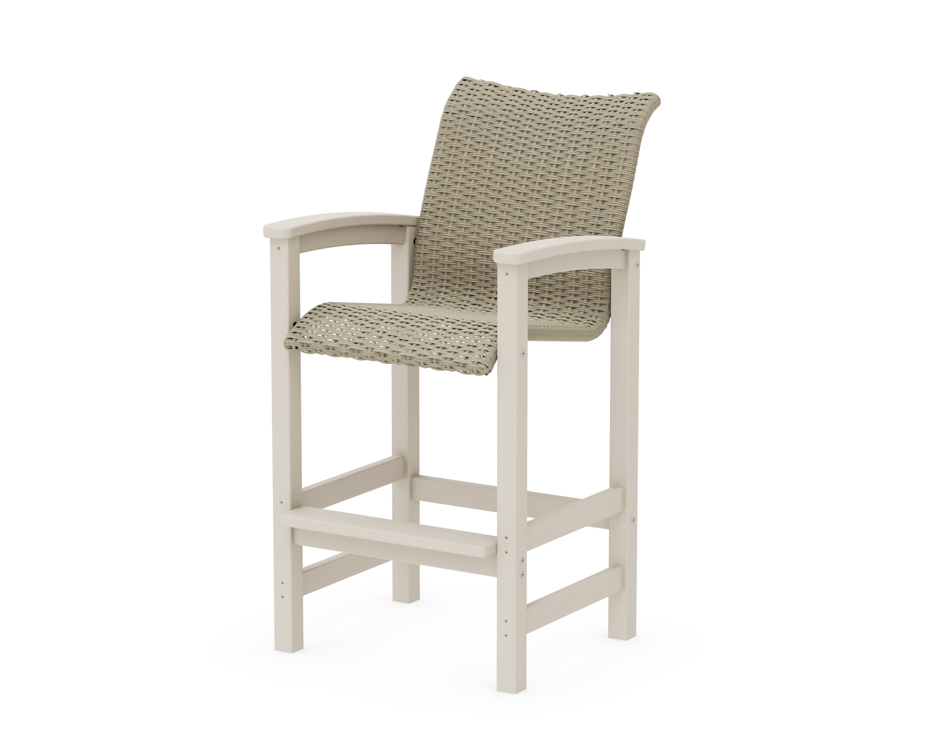 Coastal Woven Bar Chair in Sand / Dune Grass