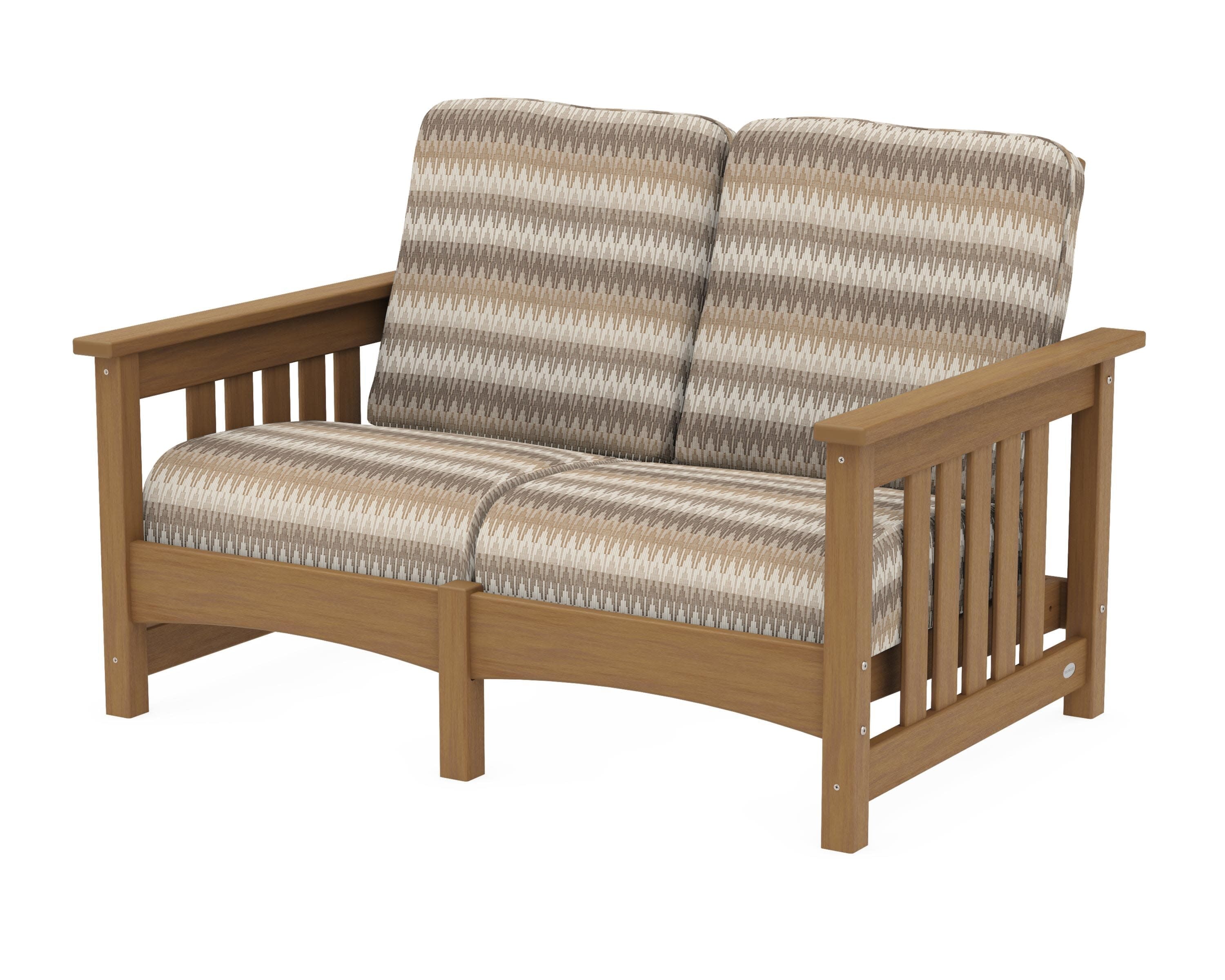 Club Mission Loveseat in Natural / Valley Dune