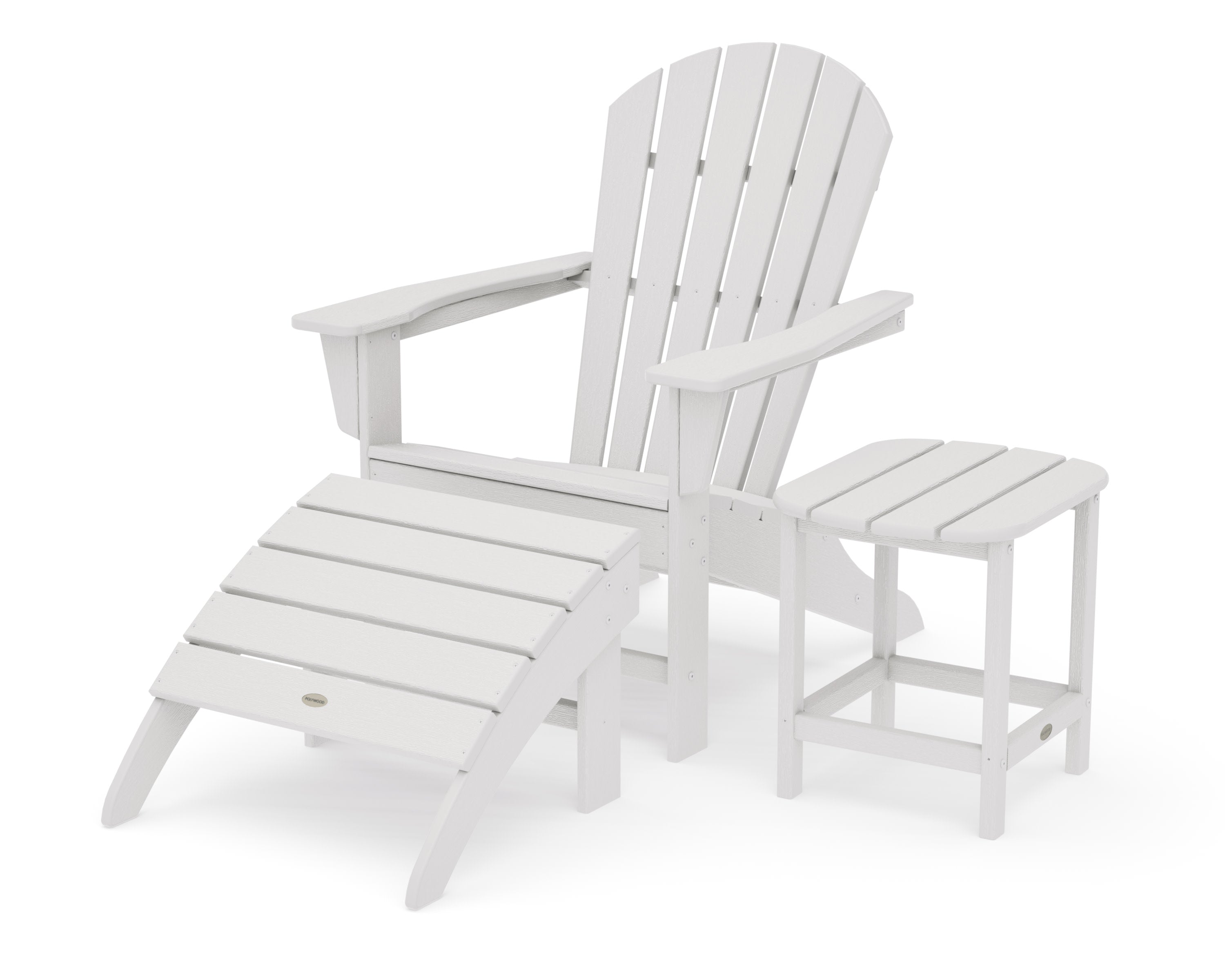 South Beach Adirondack 3-Piece Set in Vintage White