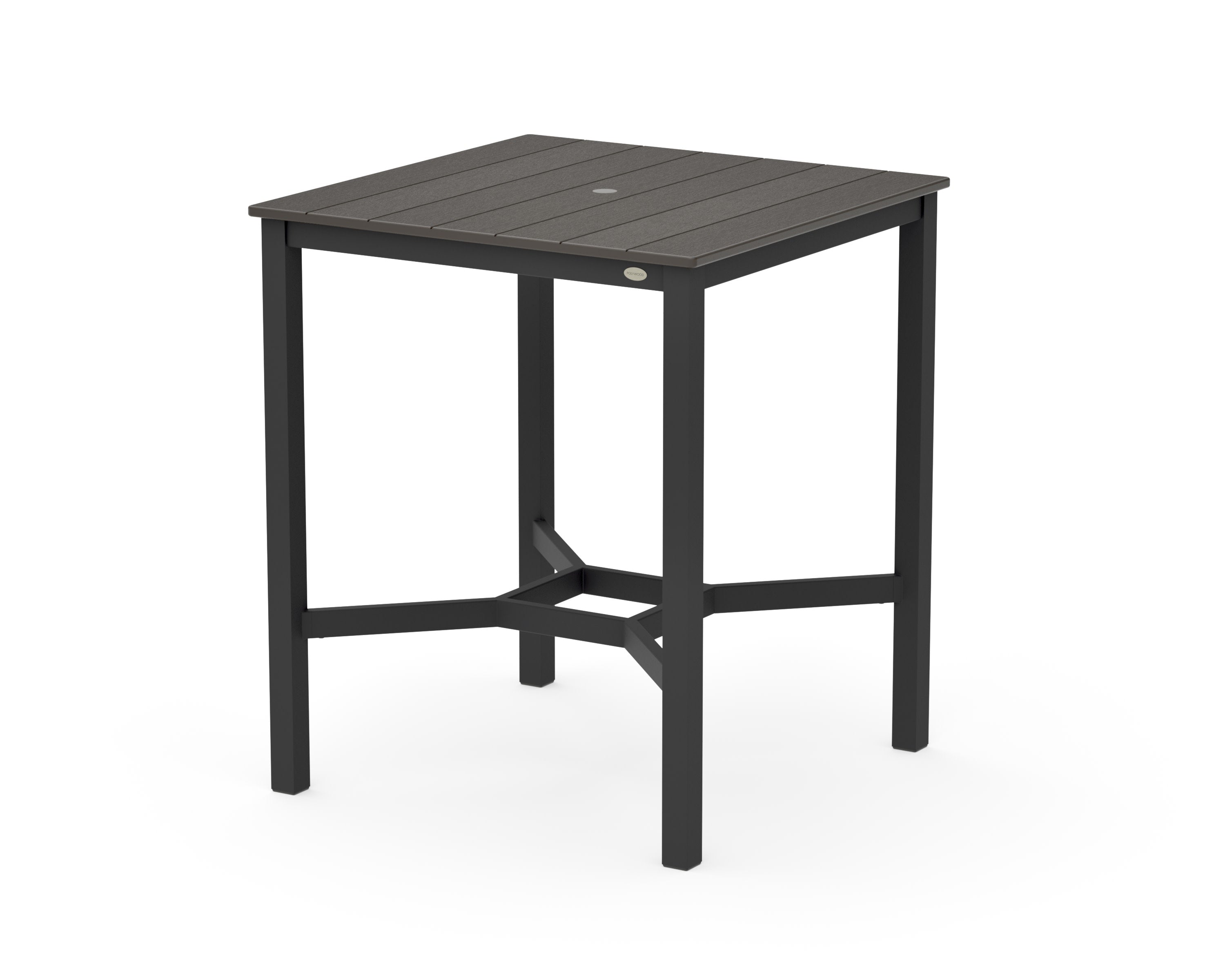 Main Street 36 x 36 Bar Table in Black / Vintage Coffee