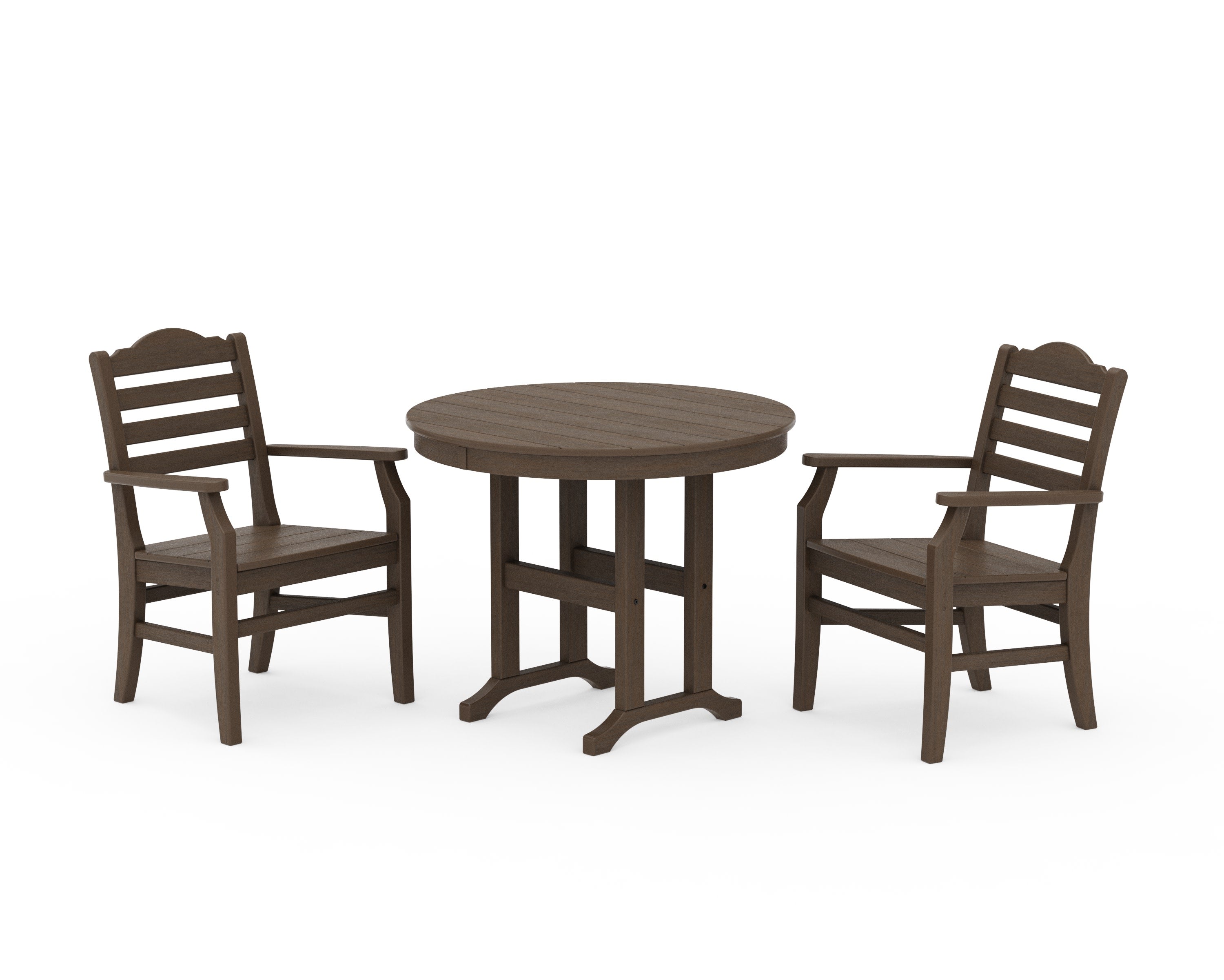 Savannah 3-Piece Farmhouse Dining Set in Kona
