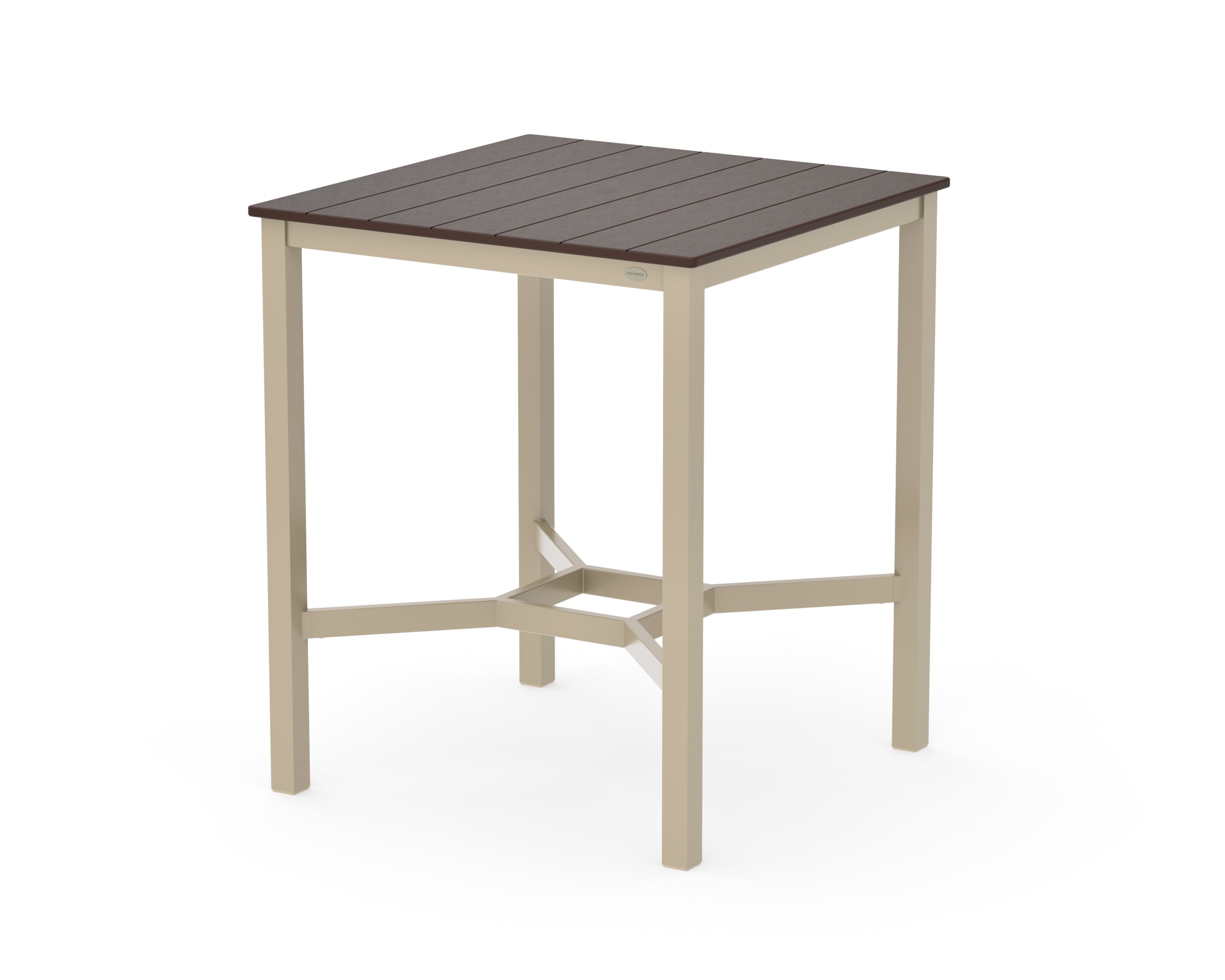 Main Street 36 x 36 Bar Table in Sand / Mahogany