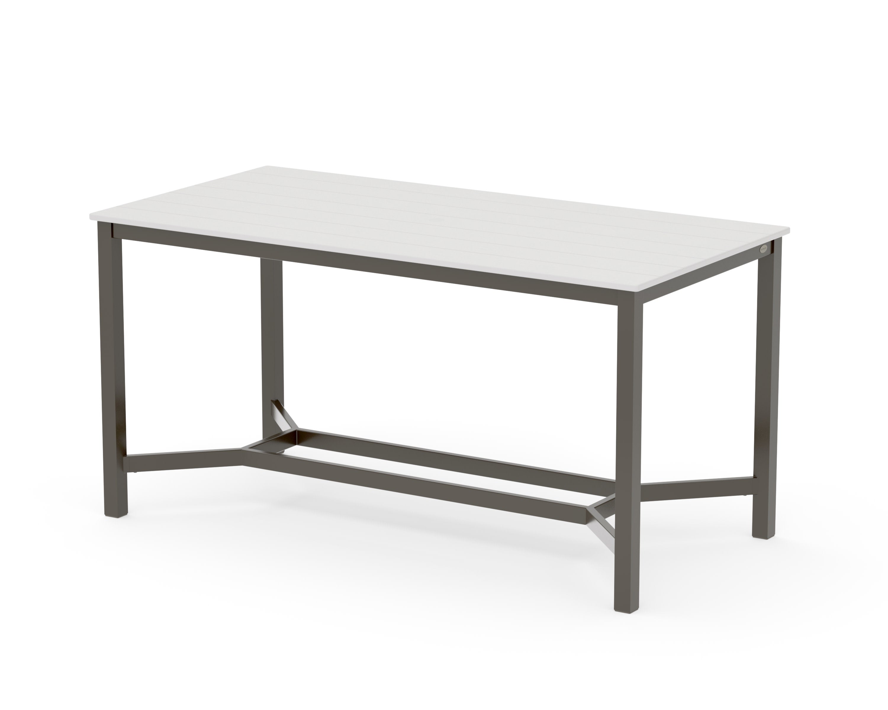 Main Street 36 x 72 Counter Table in Bronze / Vintage White