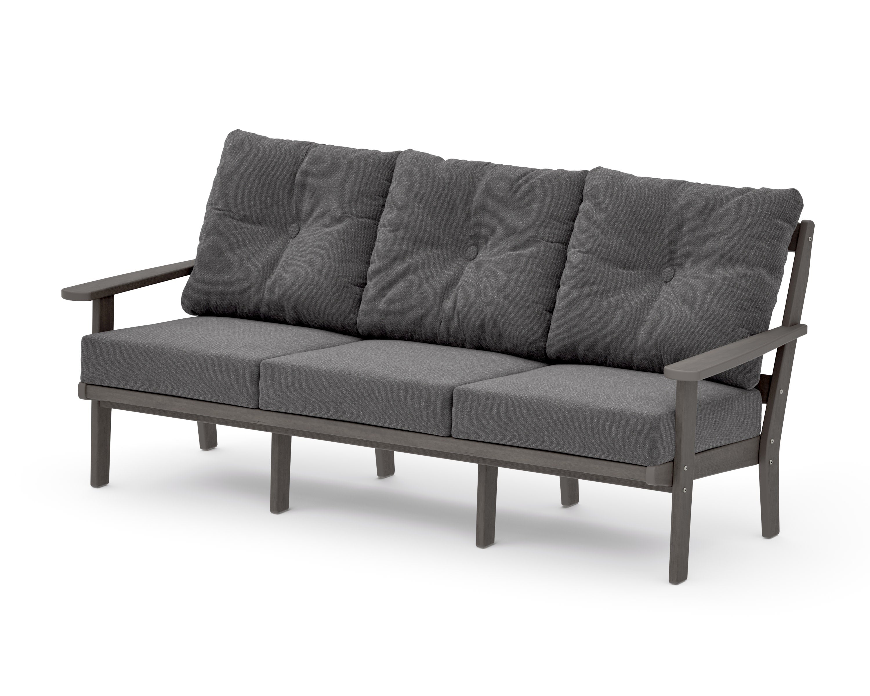Mission Deep Seating Sofa in Driftwood / Ash Charcoal