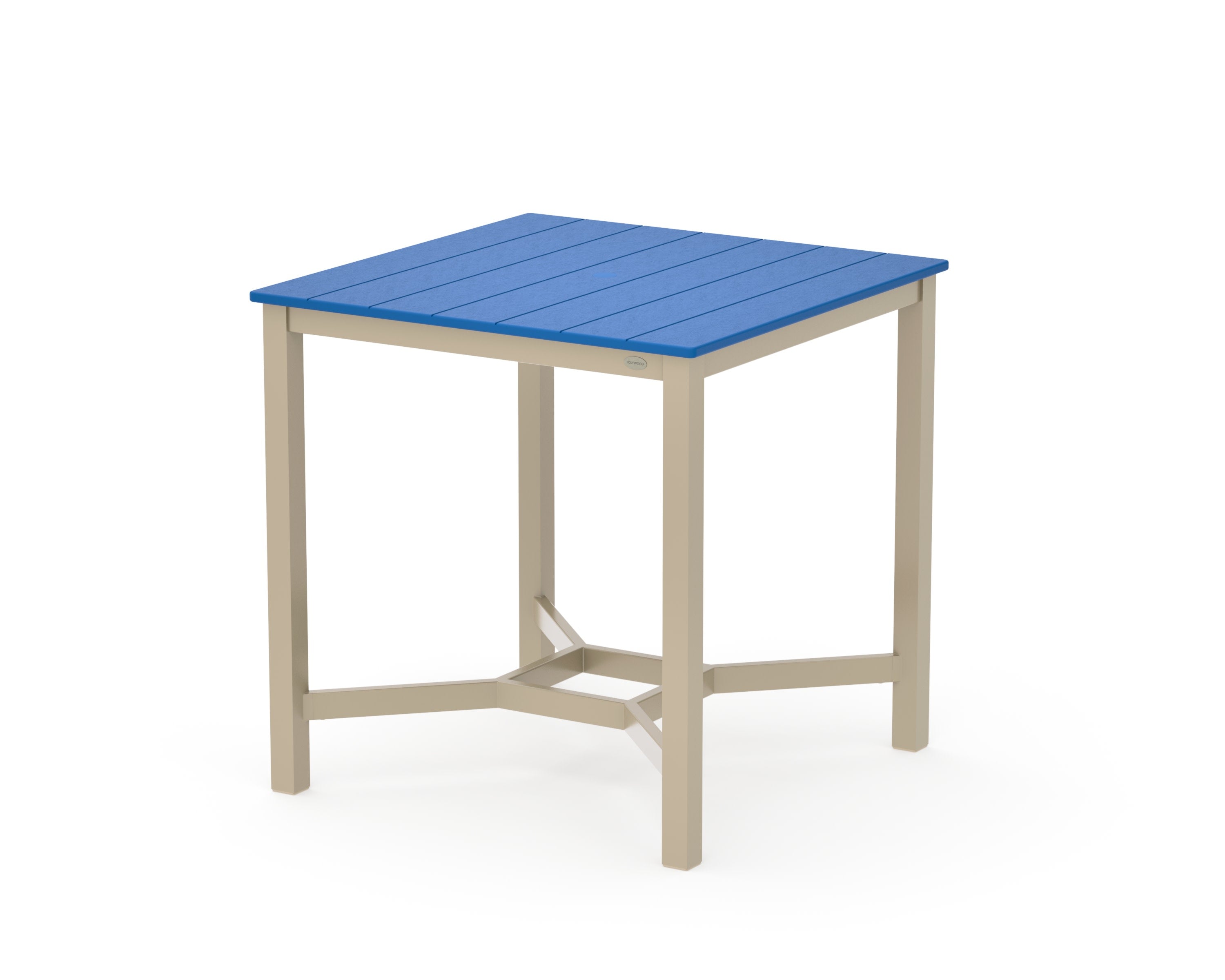 Main Street 36 x 36 Counter Table in Sand / Pacific Blue