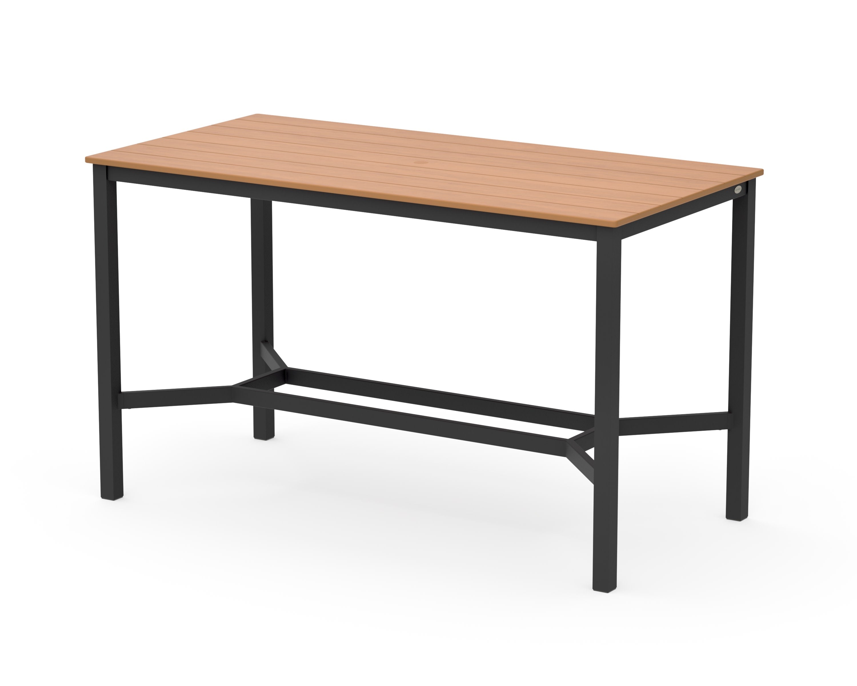 Main Street 36 x 72 Bar Table in Black / Natural