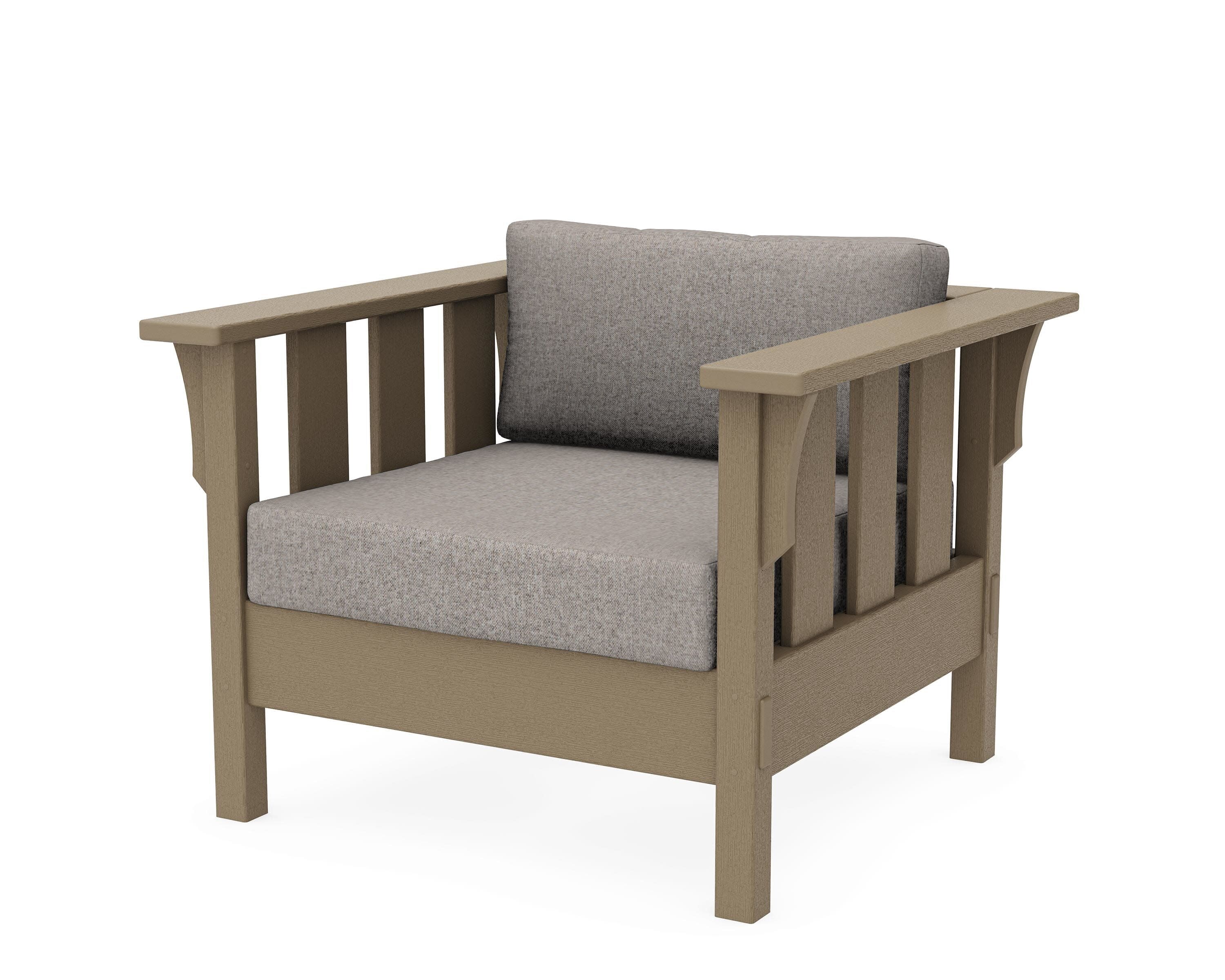 Acadia Deep Seating Chair in Vintage Sahara / Weathered Tweed
