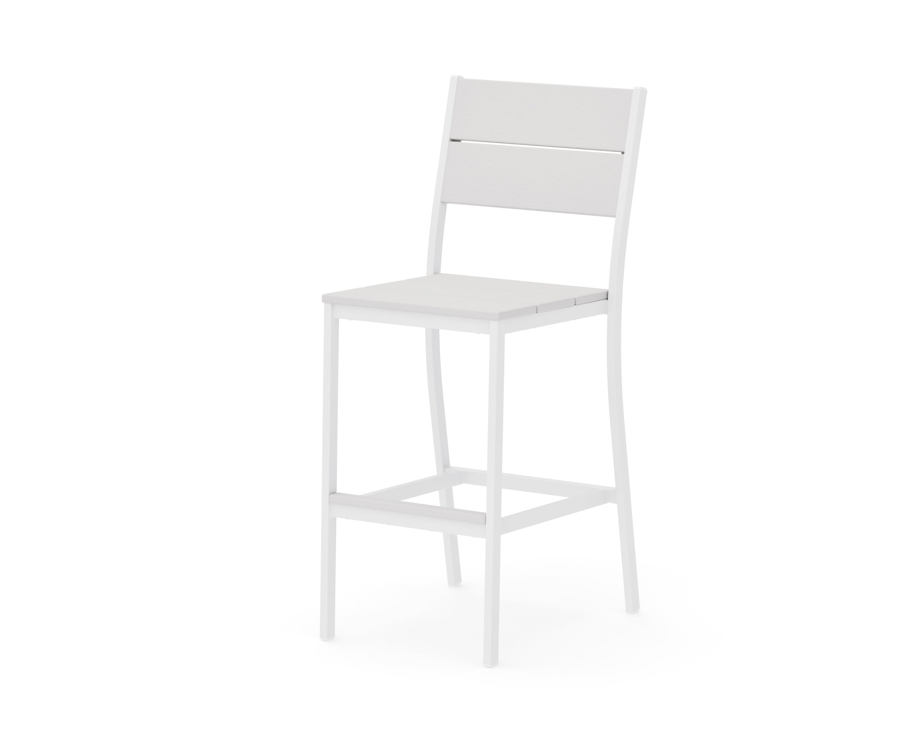 Main Street Bar Side Chair in White / Vintage White