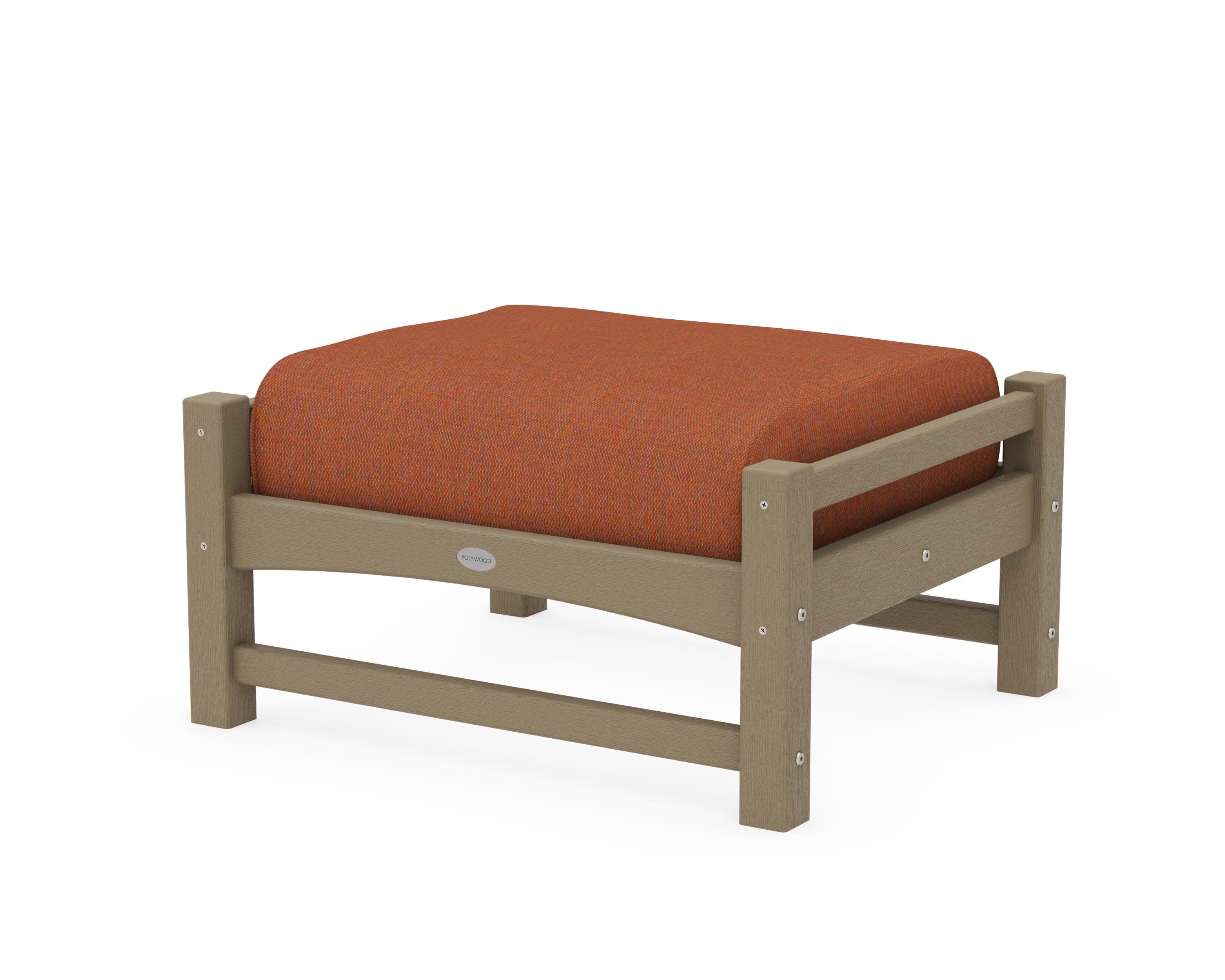 Club Ottoman in Vintage Sahara / Play Adobe