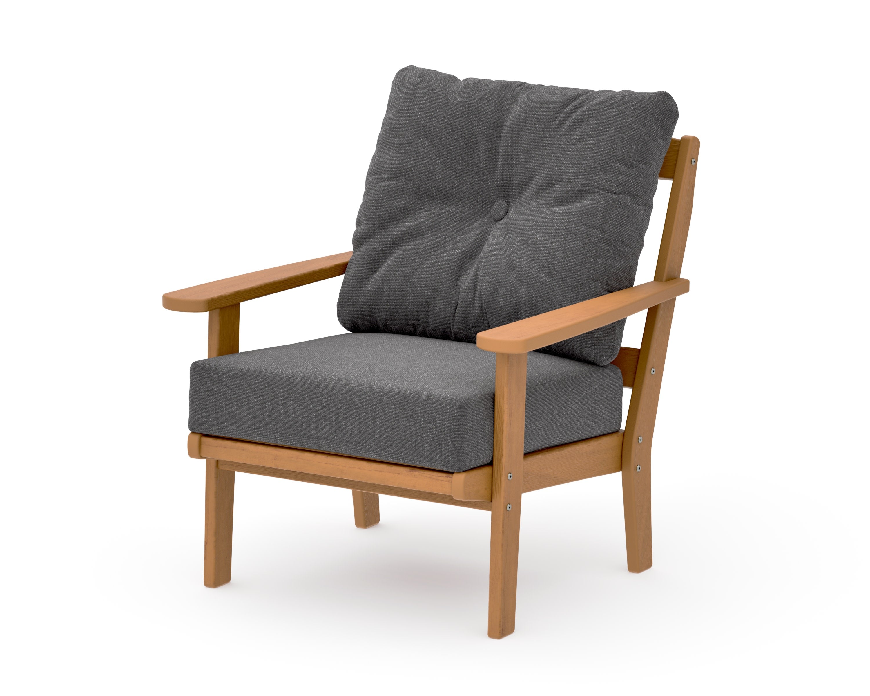 Mission Deep Seating Chair in Natural / Ash Charcoal