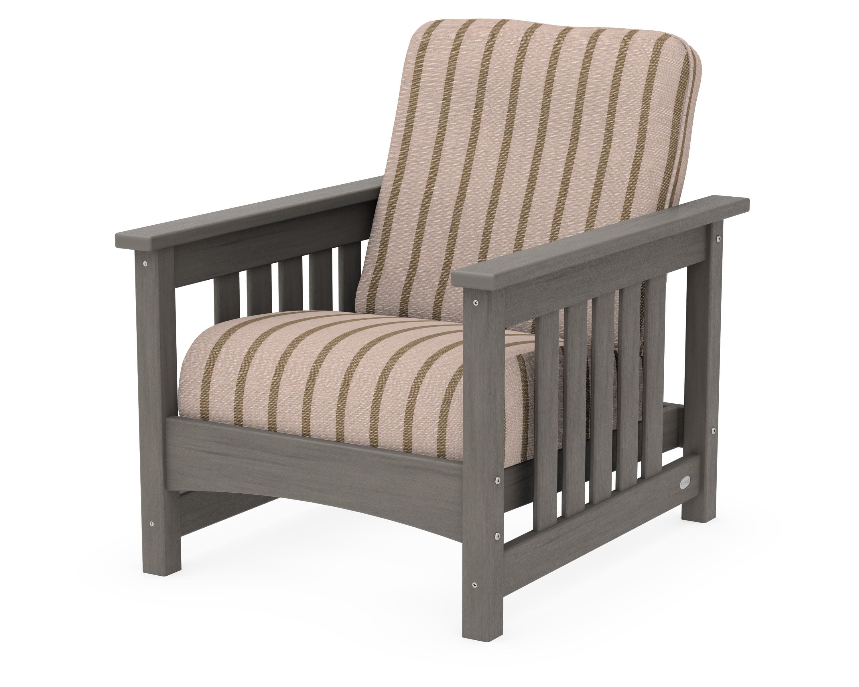 Club Mission Chair in Driftwood / Unwind Cameo