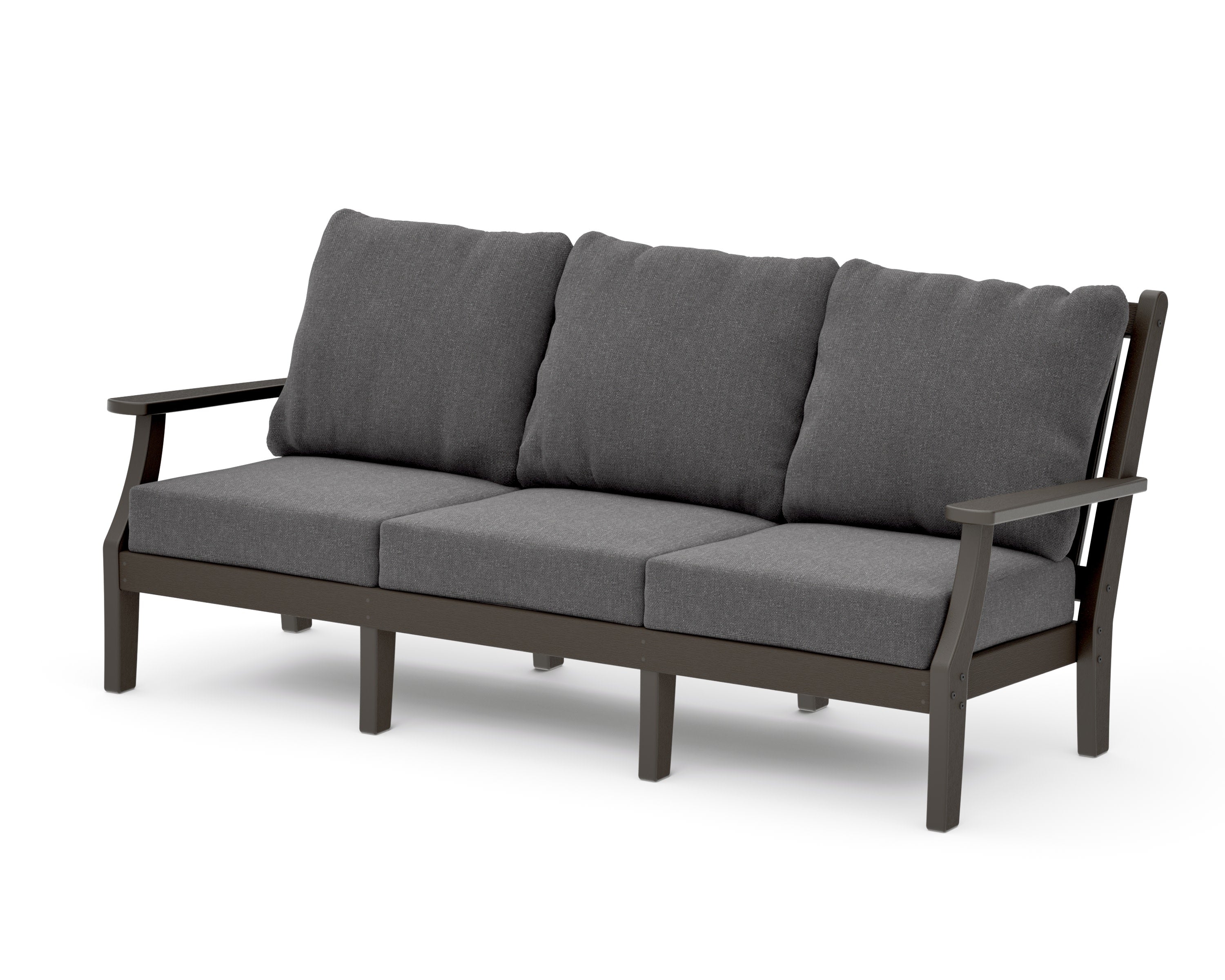 Wovendale Deep Seating Sofa in Vintage Coffee / Ash Charcoal