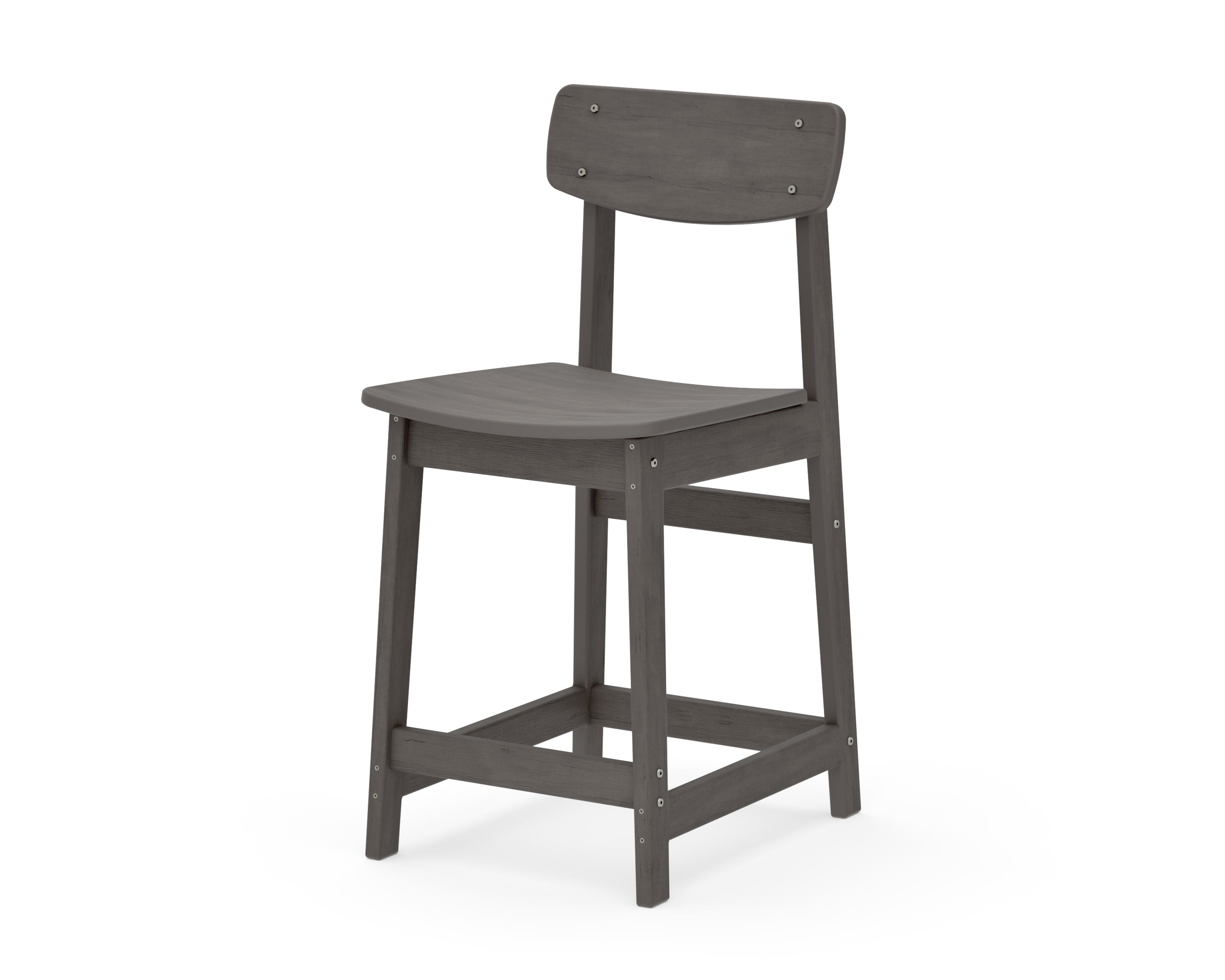 Modern Studio Urban Counter Chair in Driftwood