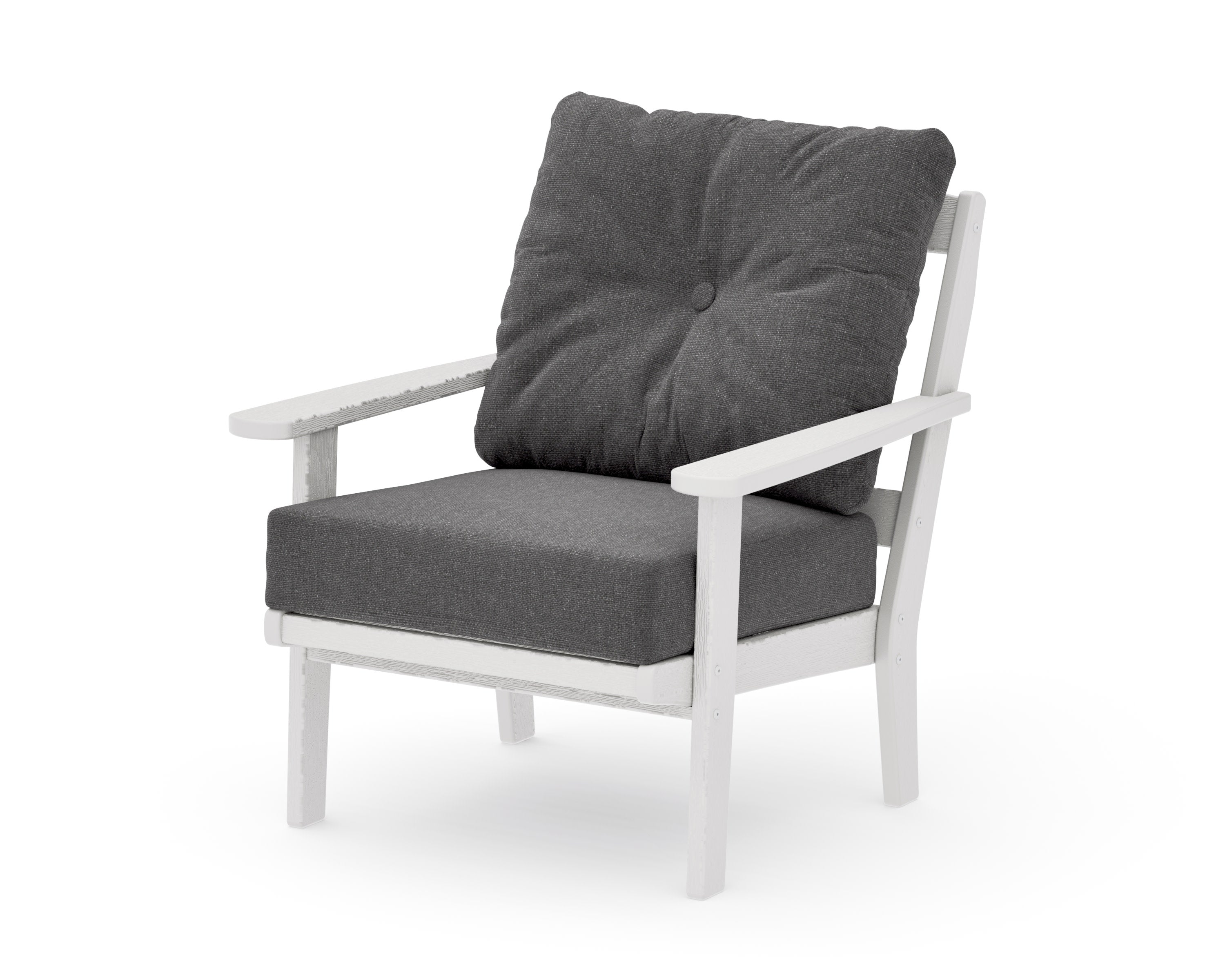 Mission Deep Seating Chair in Vintage White / Ash Charcoal