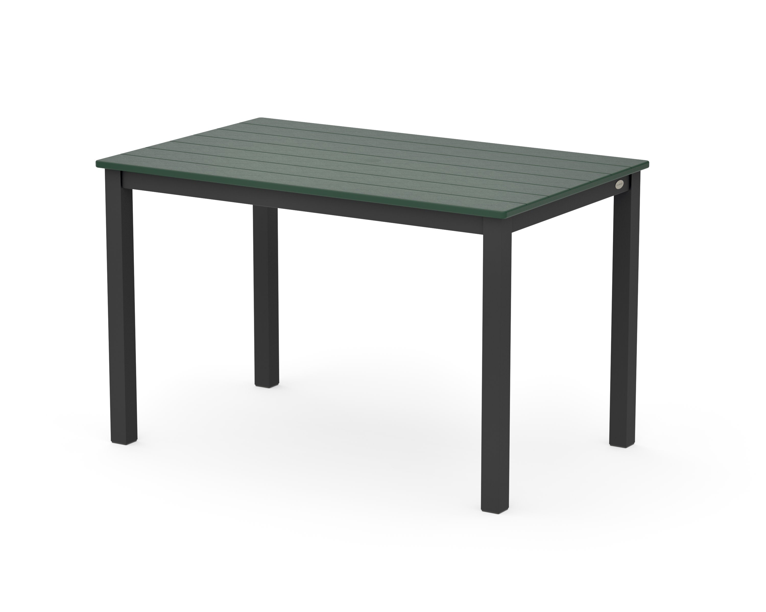 Main Street 30 x 48 Dining Table in Black / Green