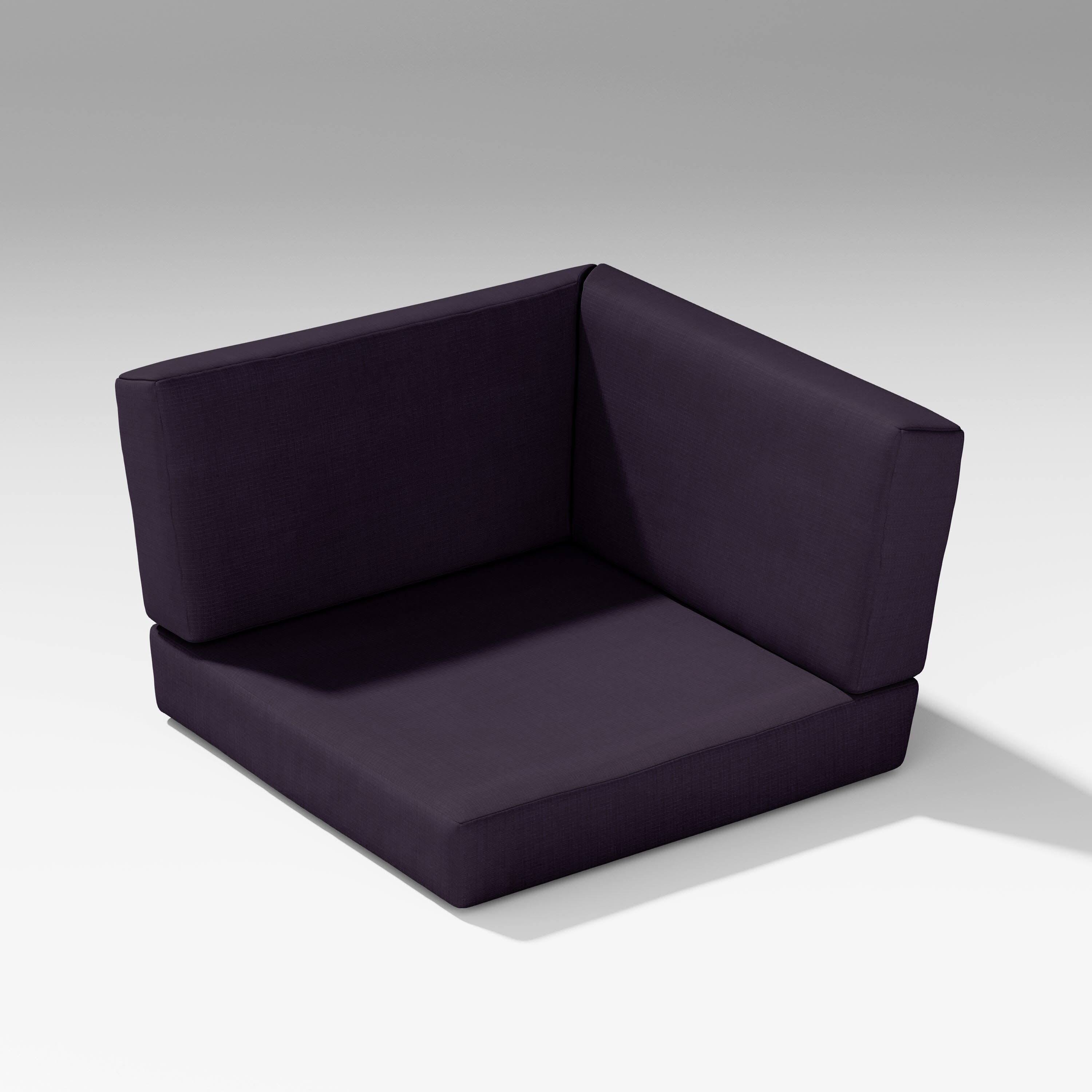 Latitude Corner Seat Cushion in Navy Linen