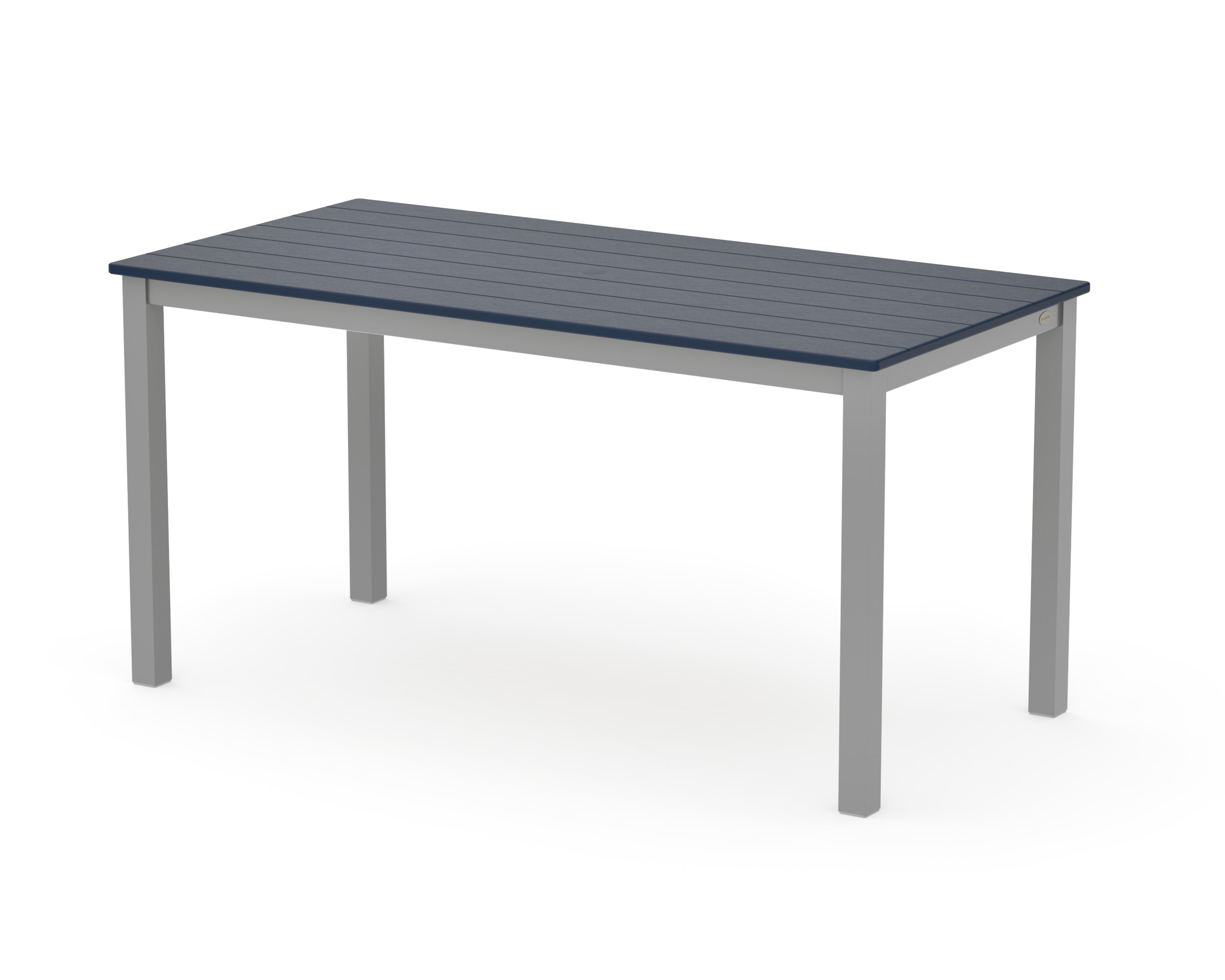 Main Street 30 x 60 Dining Table in Silver / Navy