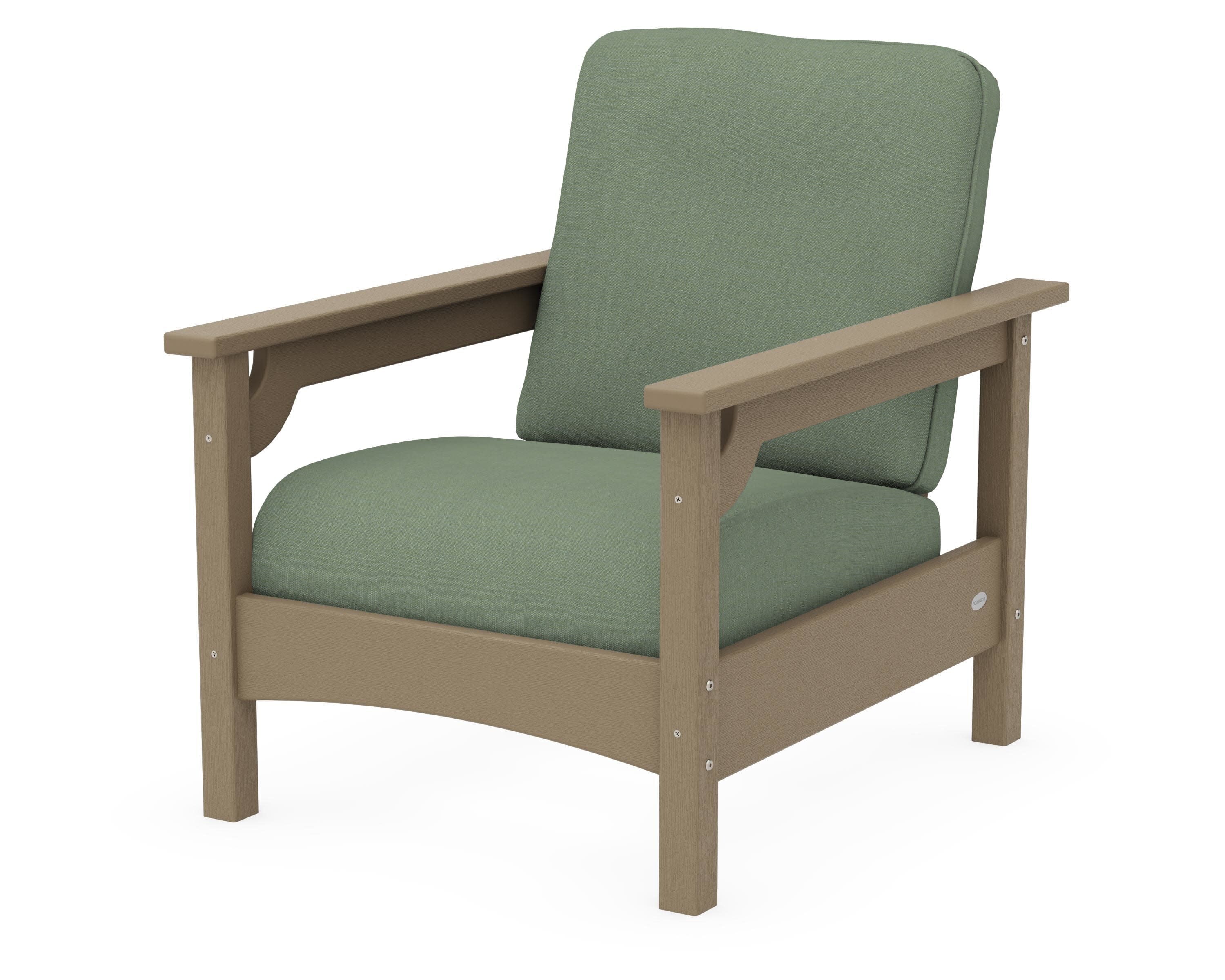 Club Chair in Vintage Sahara / Exhale Rainwashed