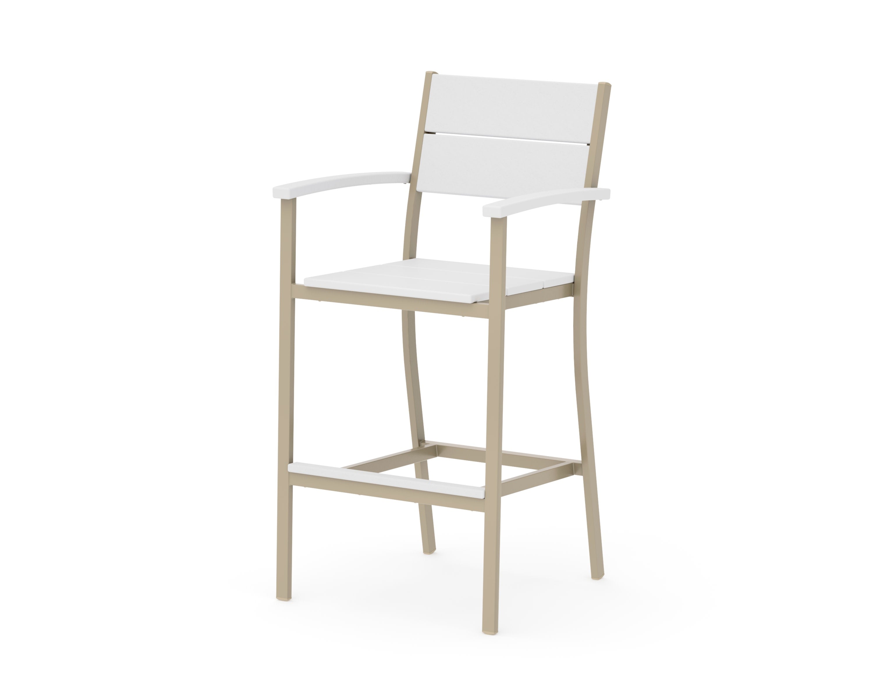 Main Street Bar Arm Chair in Sand / White