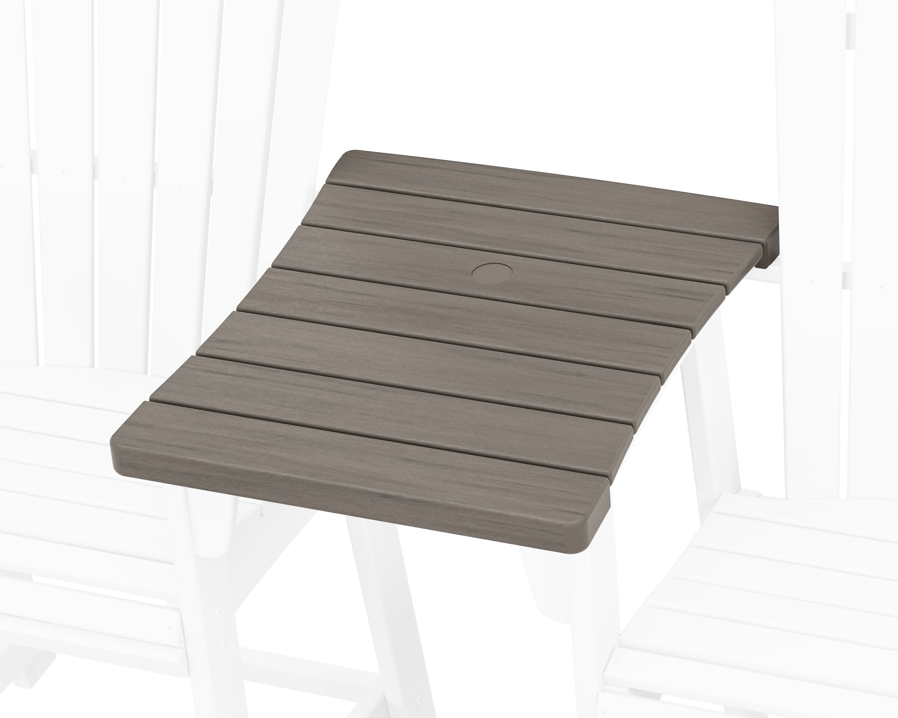 600 Series Straight Adirondack Dining Connecting Table in Driftwood