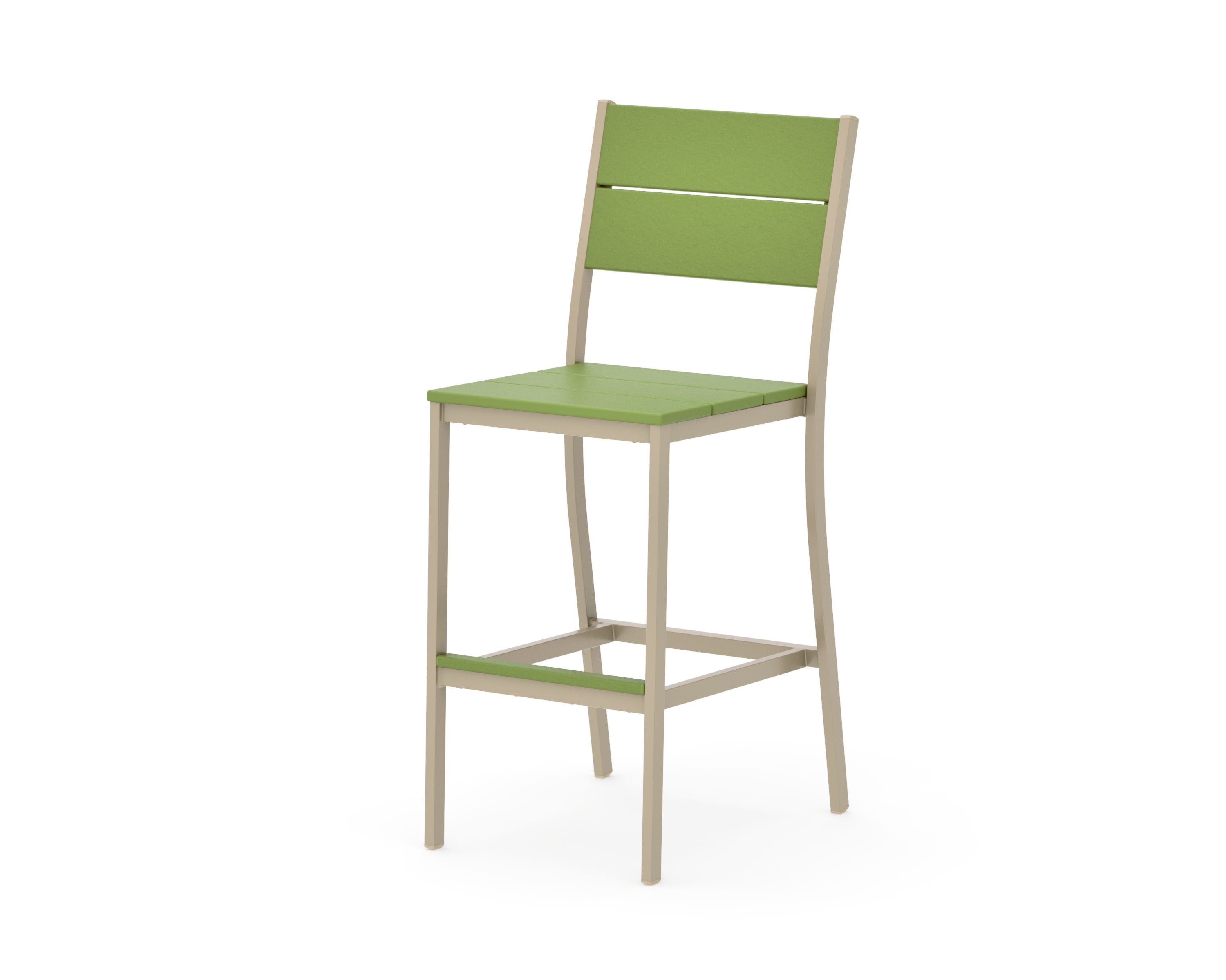 Main Street Bar Side Chair in Sand / Lime