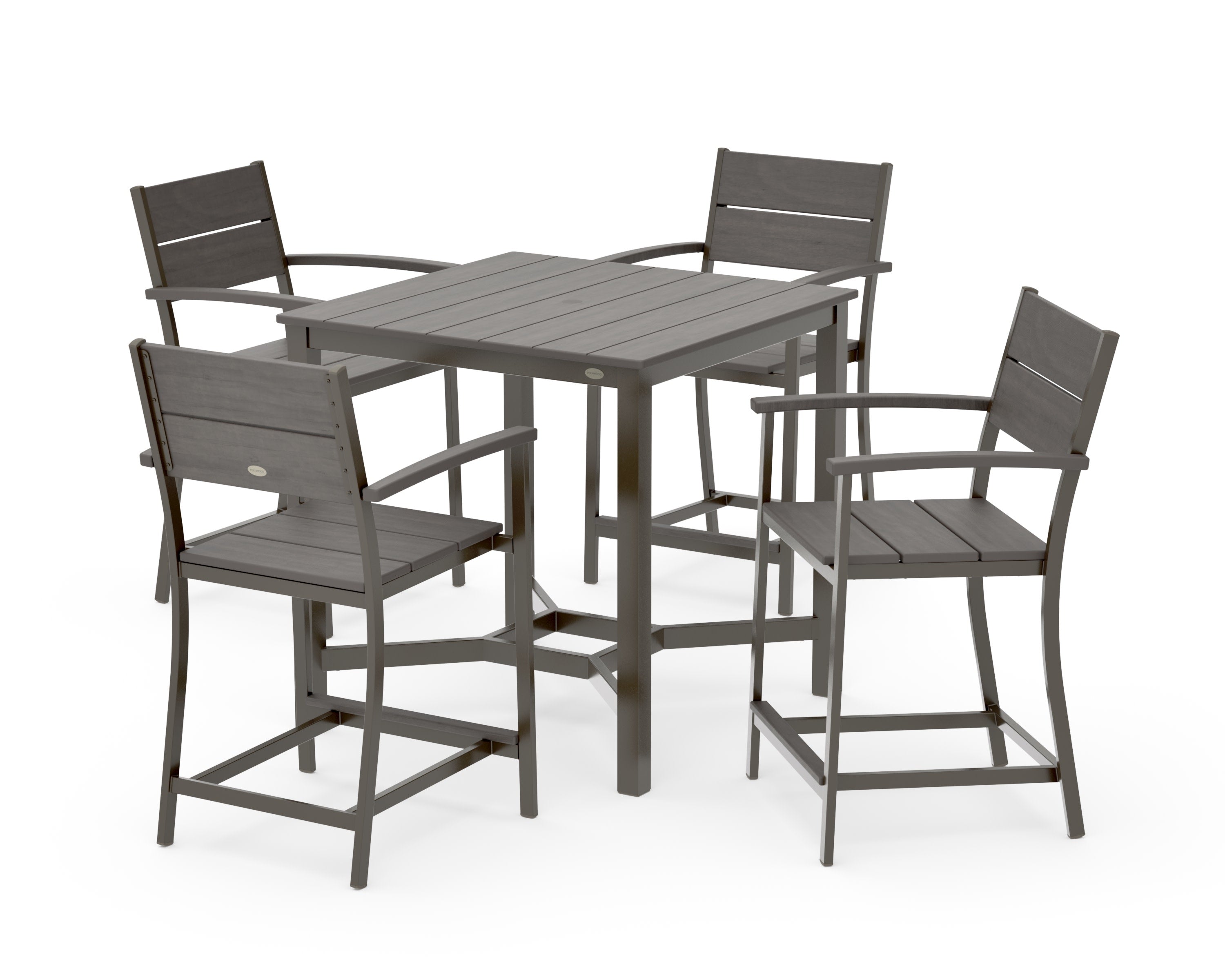 Main Street 5-Piece Counter Set in Bronze / Driftwood