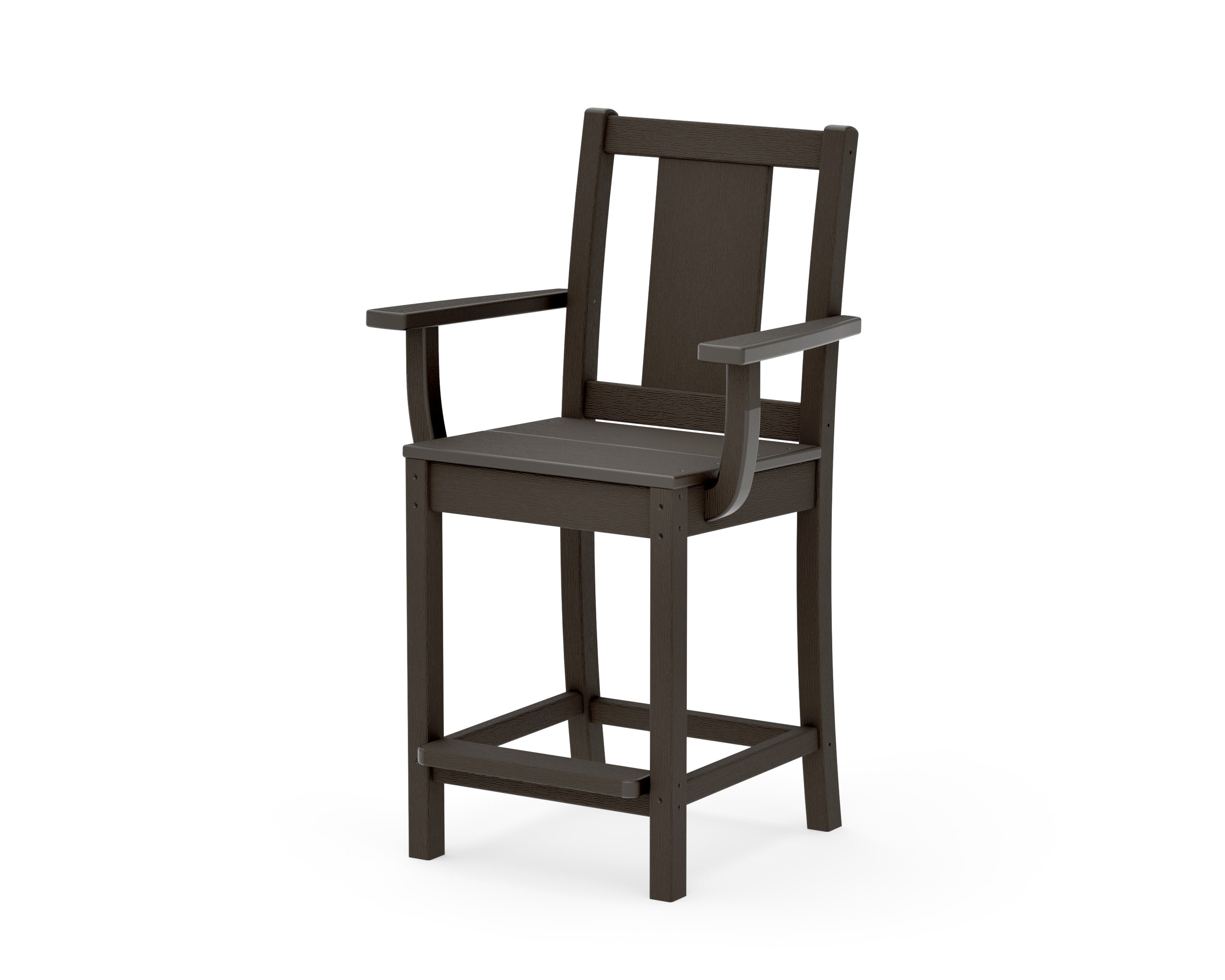 Prairie Counter Arm Chair in Vintage Coffee
