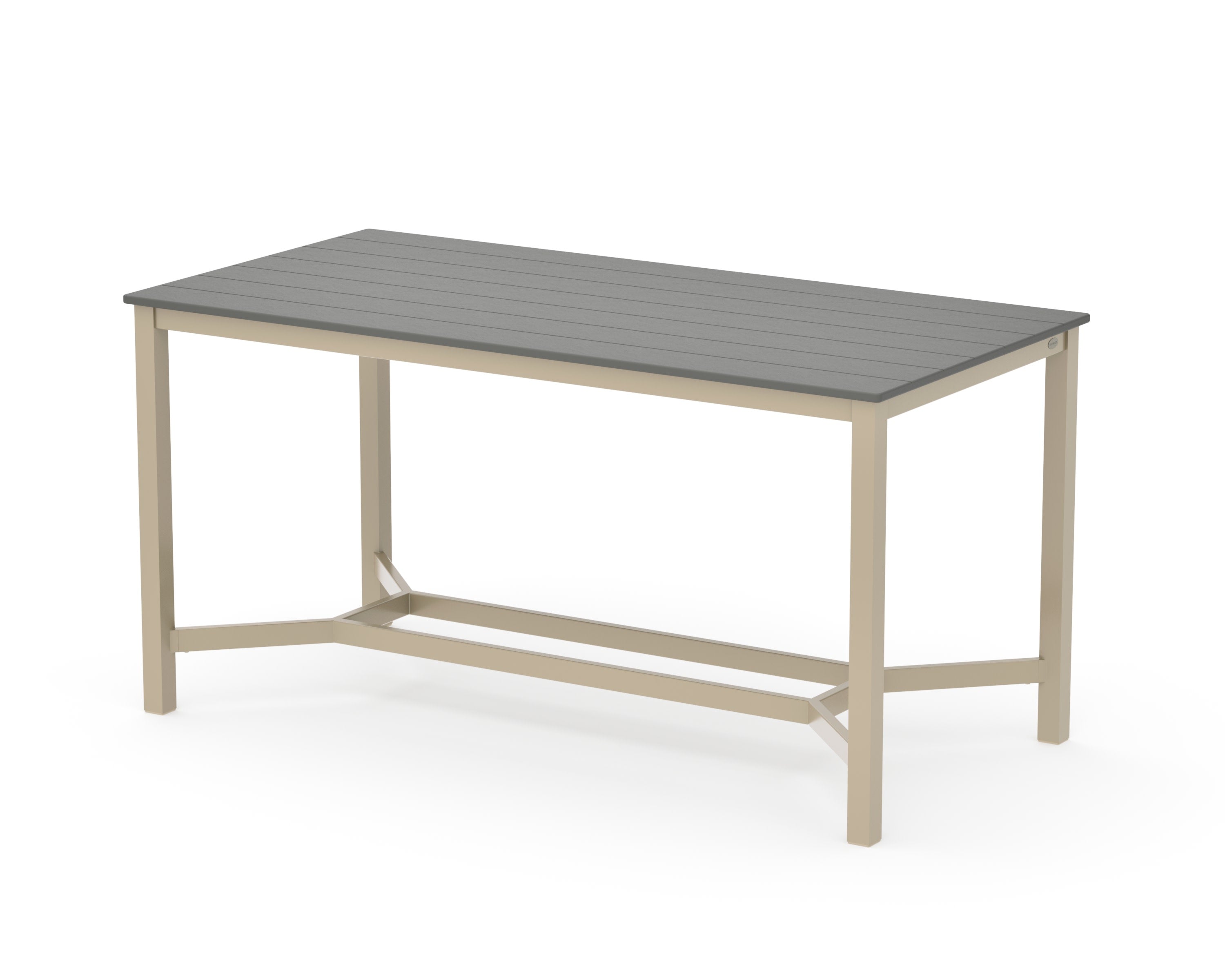 Main Street 36 x 72 Counter Table in Sand / Slate Grey