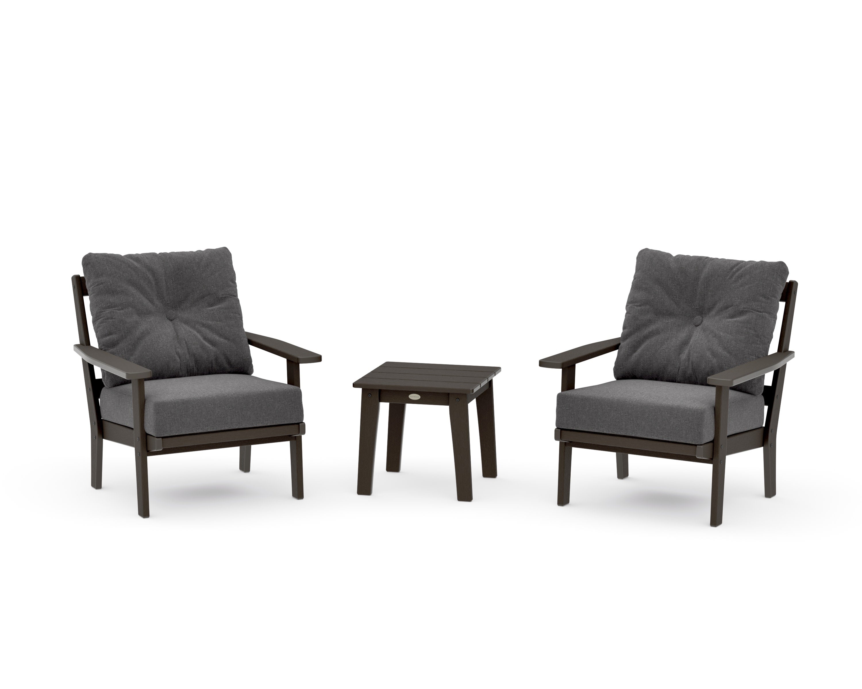 Prairie 3-Piece Deep Seating Set in Vintage Coffee / Ash Charcoal