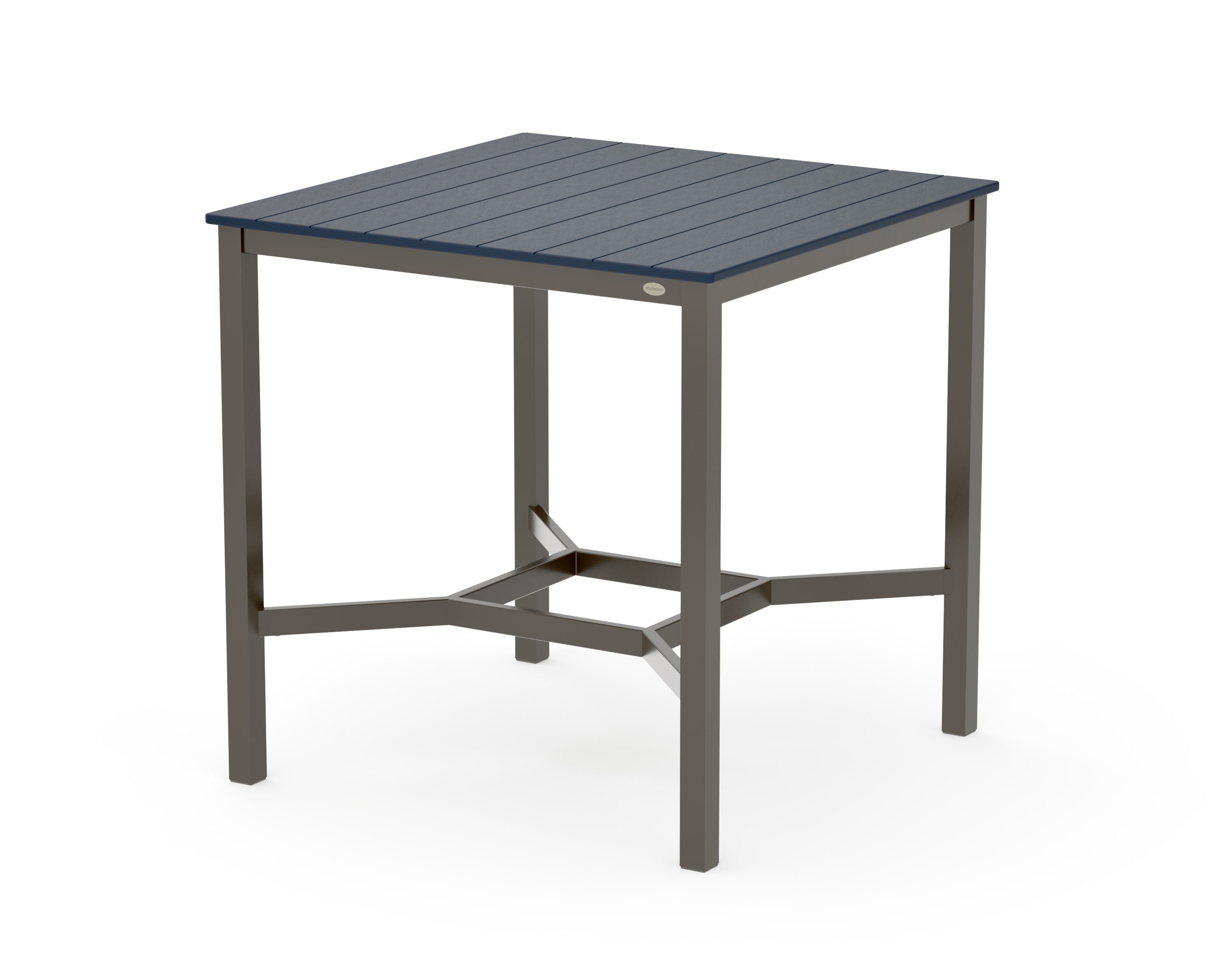Main Street 42 x 42 Bar Table in Bronze / Navy