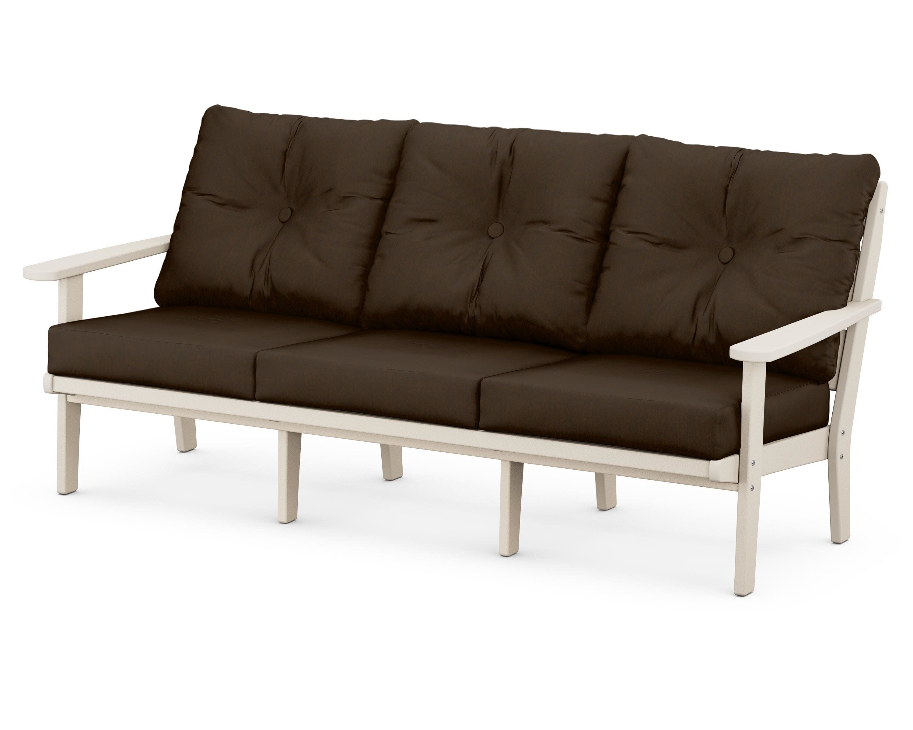 Lakeside Deep Seating Sofa in Sand / Canvas Java