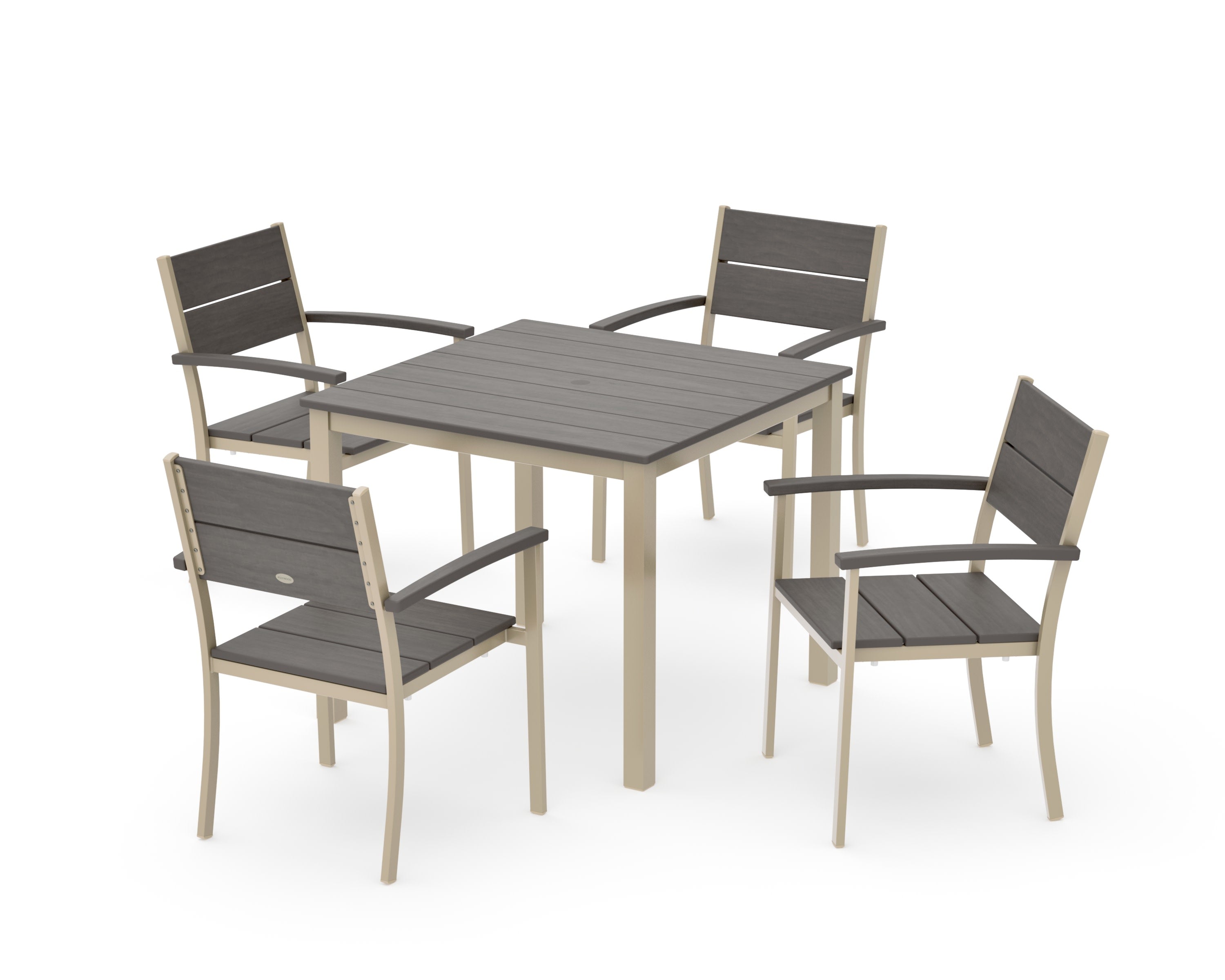 Main Street 5-Piece Dining Set in Sand / Driftwood