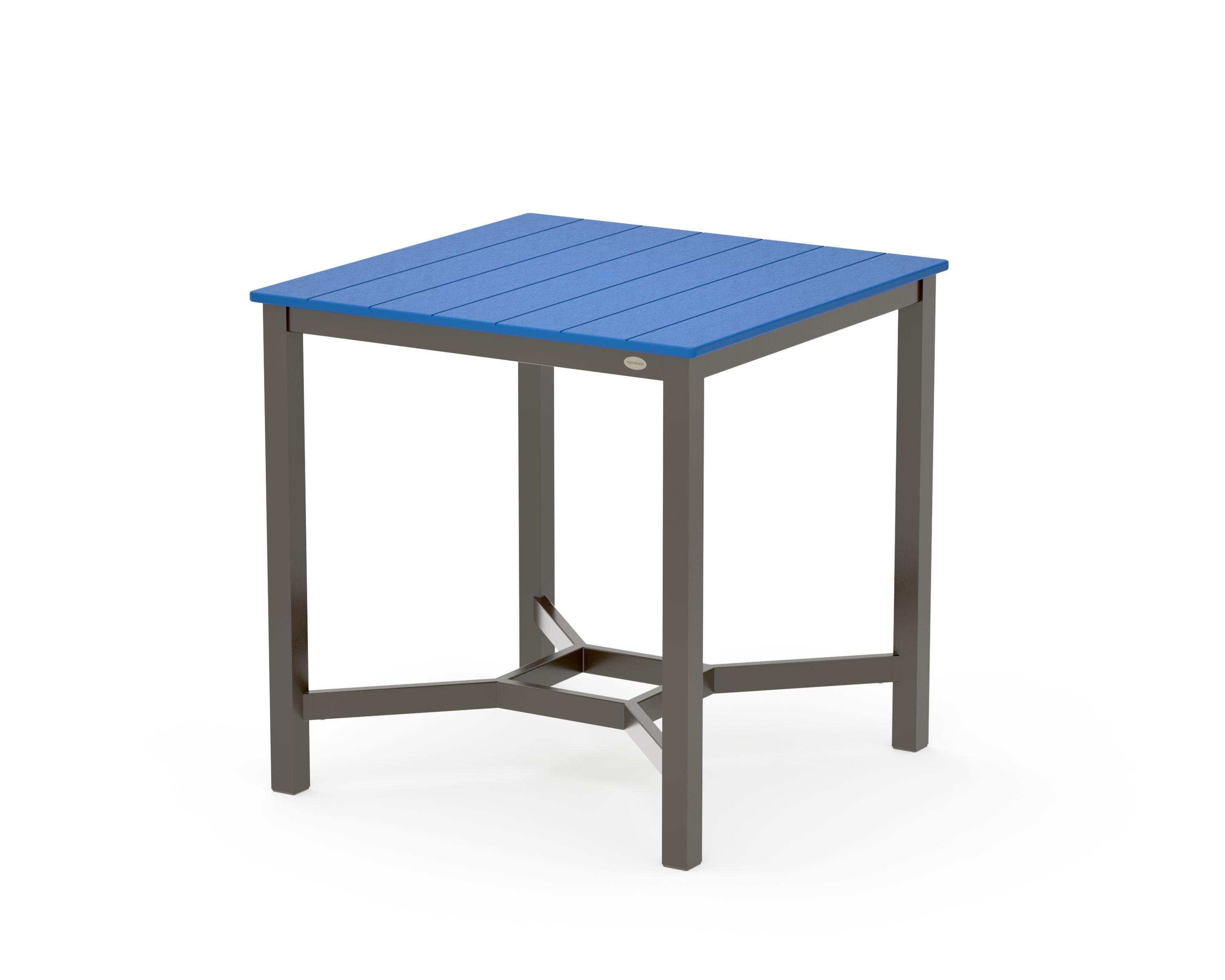 Main Street 36 x 36 Counter Table in Bronze / Pacific Blue