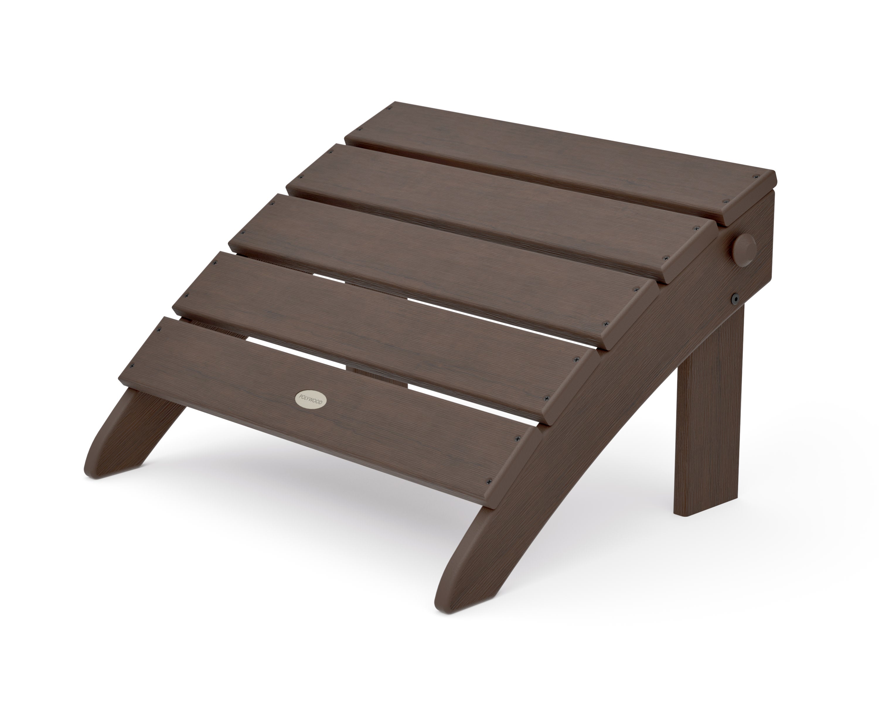 Classic Oversized Adirondack Folding Ottoman in Kona