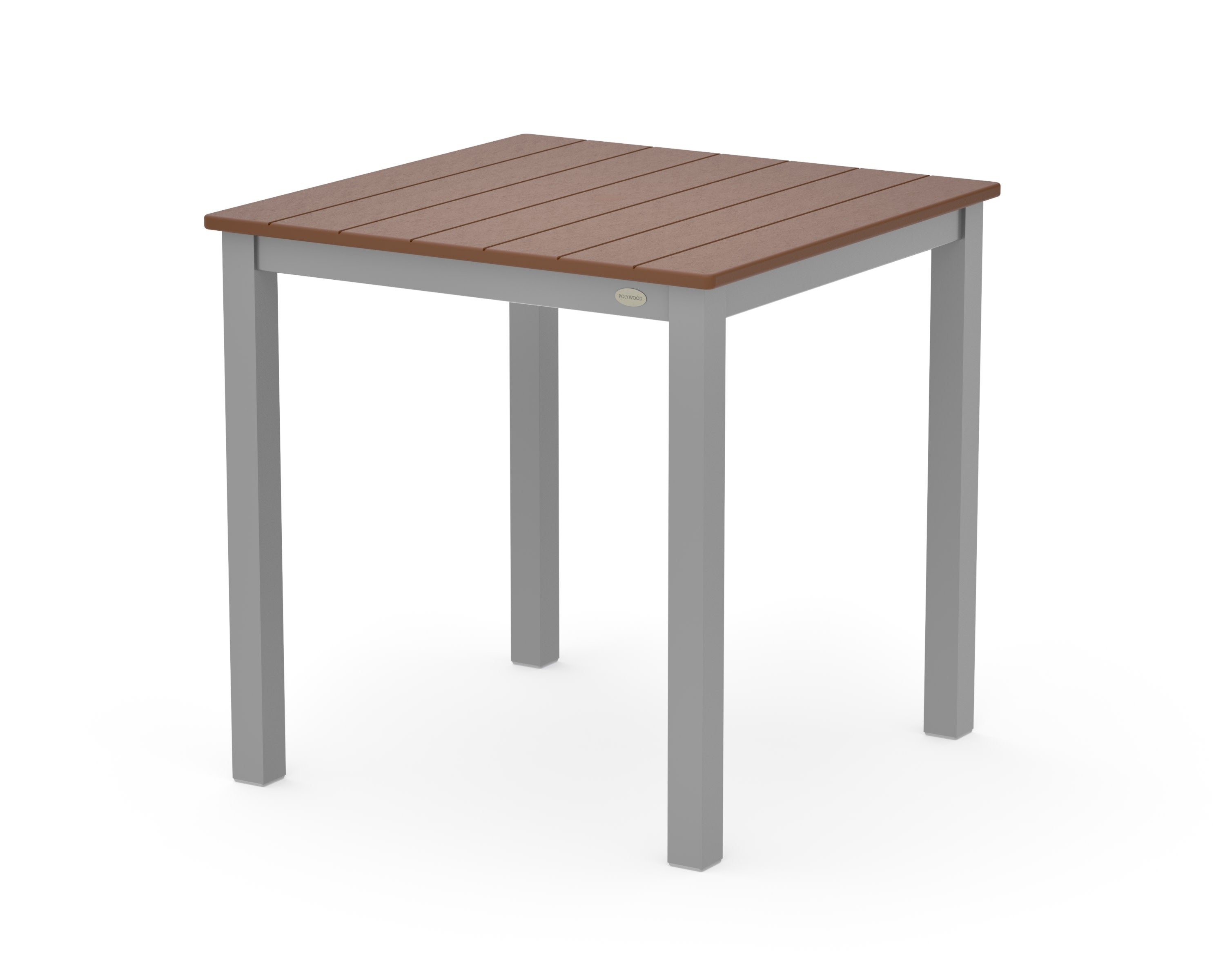 Main Street 30 x 30 Dining Table in Silver / Teak