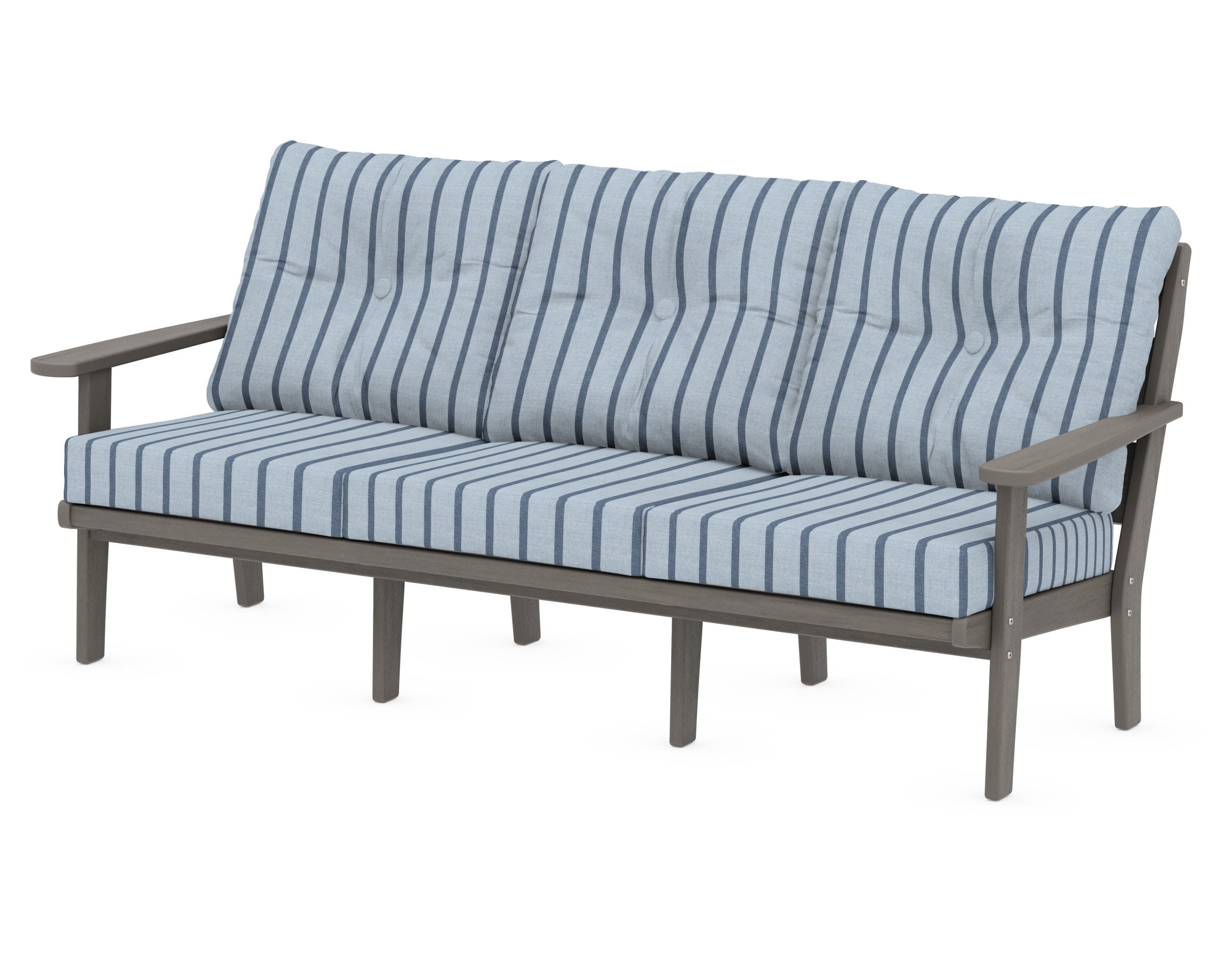 Lakeside Deep Seating Sofa in Driftwood / Unwind Sky