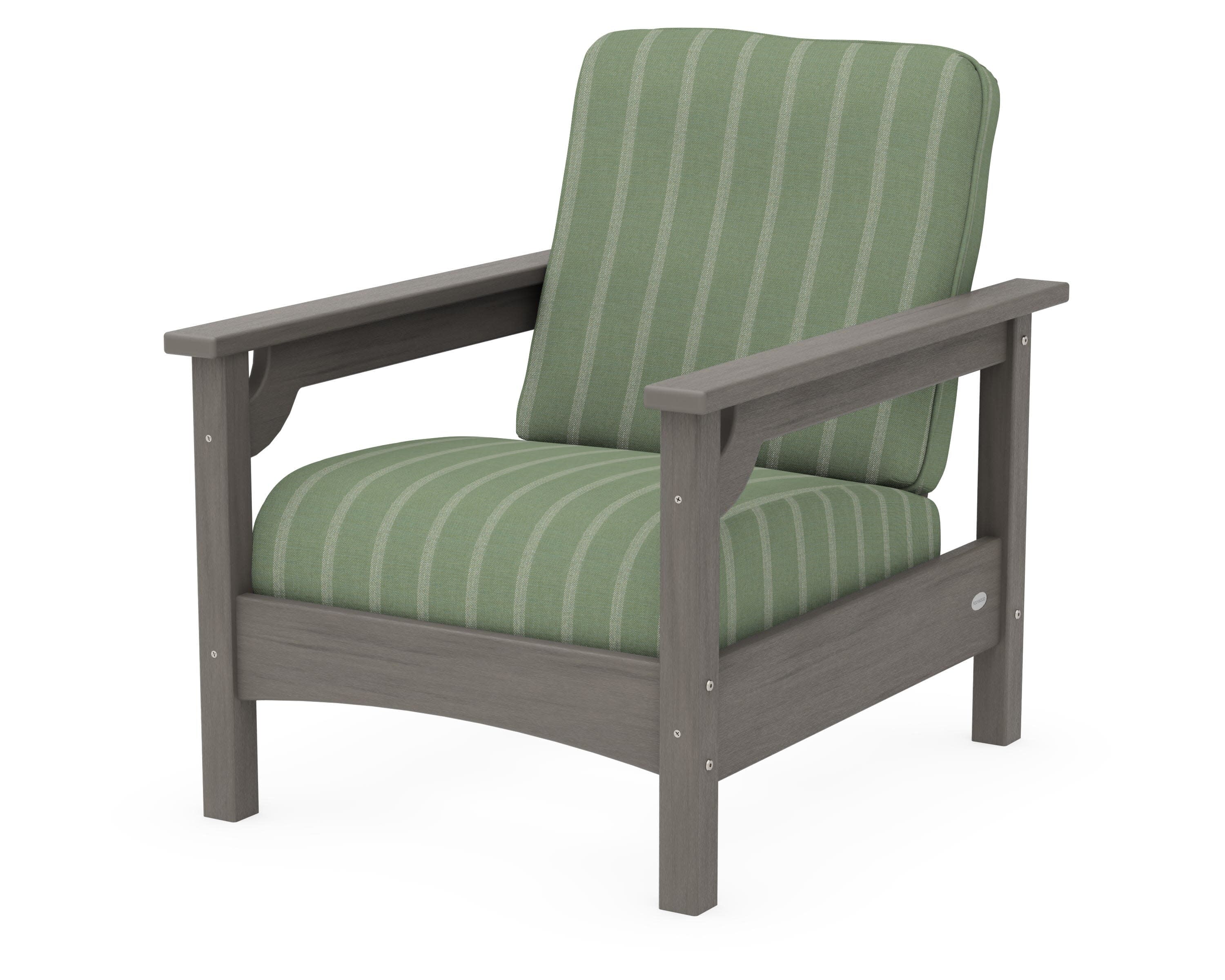Club Chair in Driftwood / Unwind Rainwashed