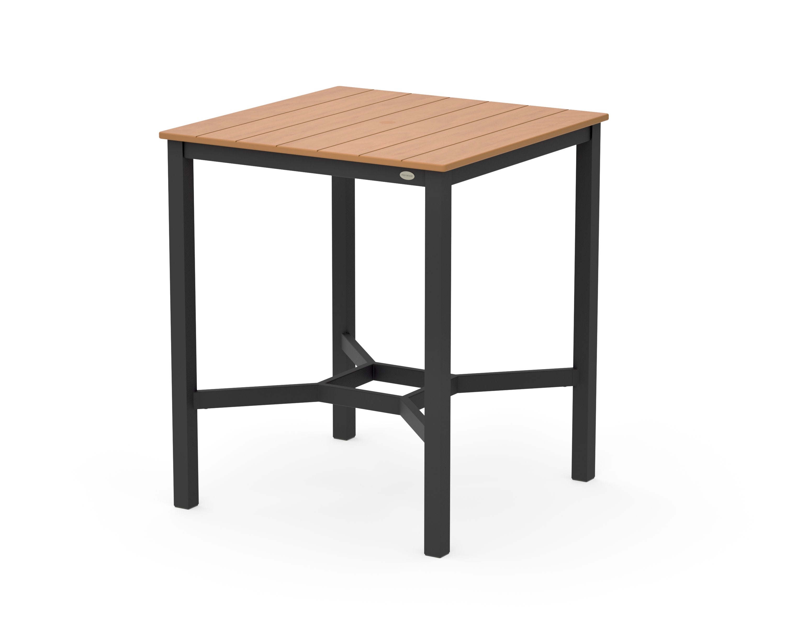 Main Street 36 x 36 Bar Table in Black / Natural