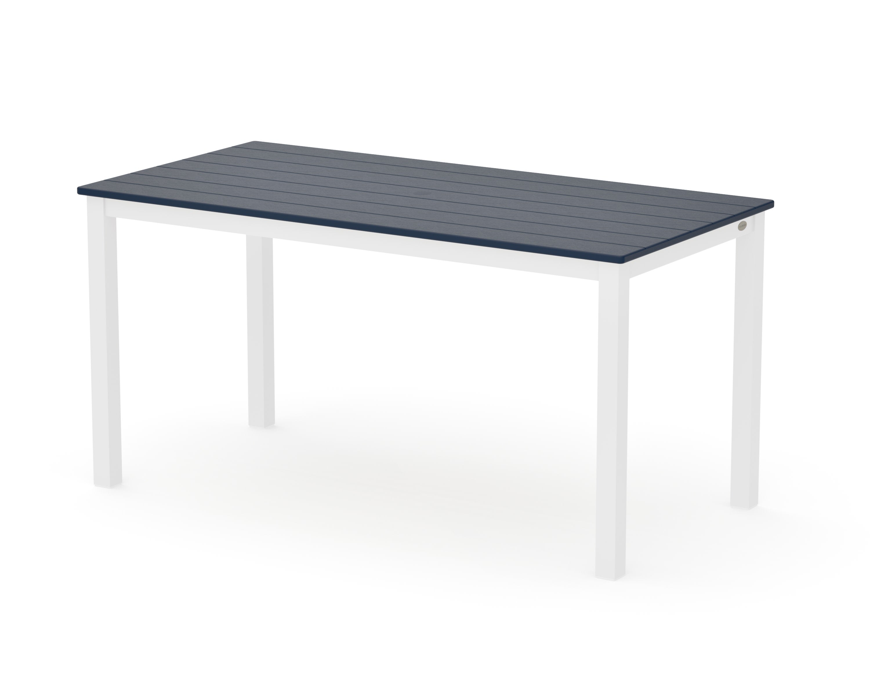 Main Street 30 x 60 Dining Table in White / Navy