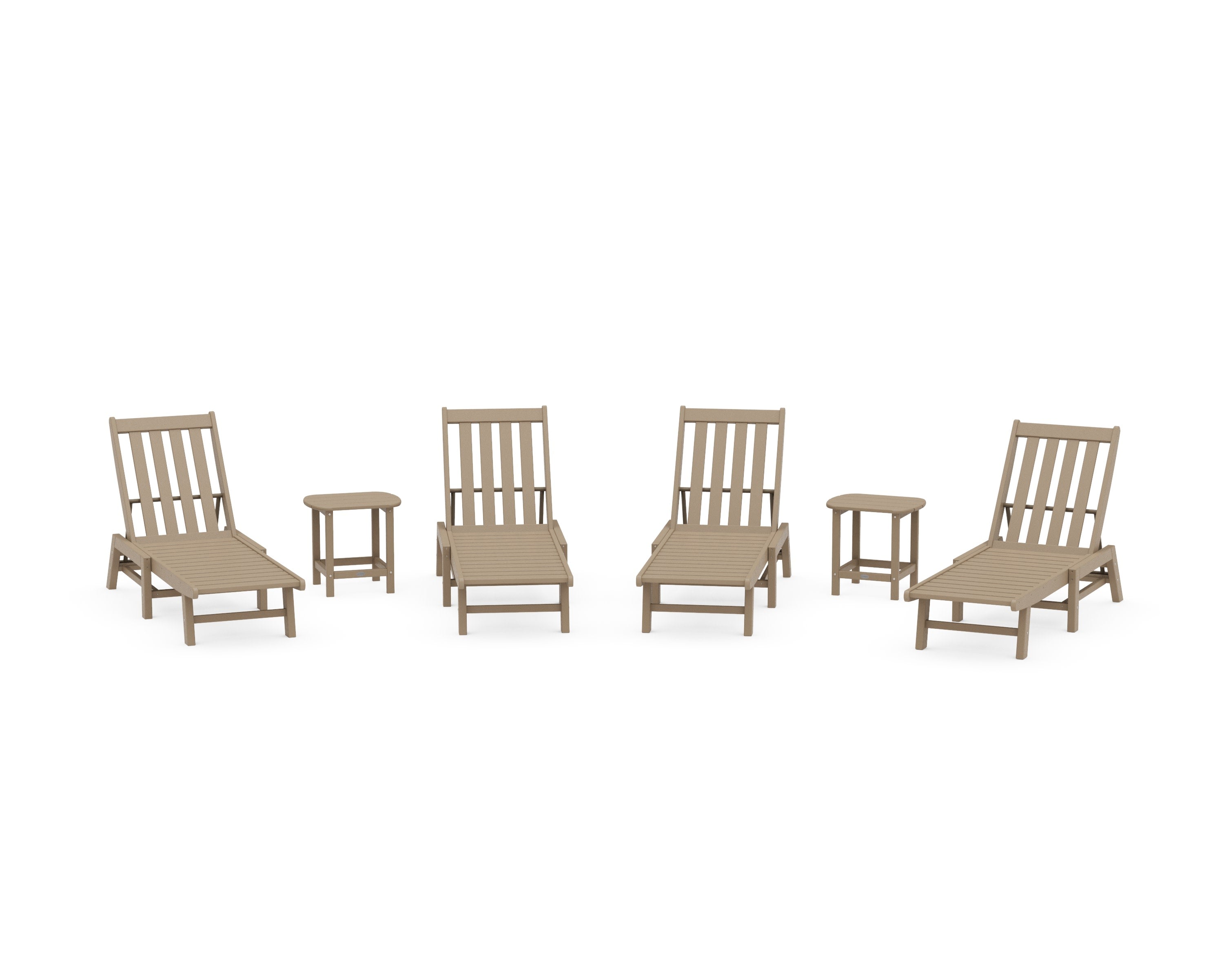 Vineyard 6-Piece Chaise Set in Vintage Sahara