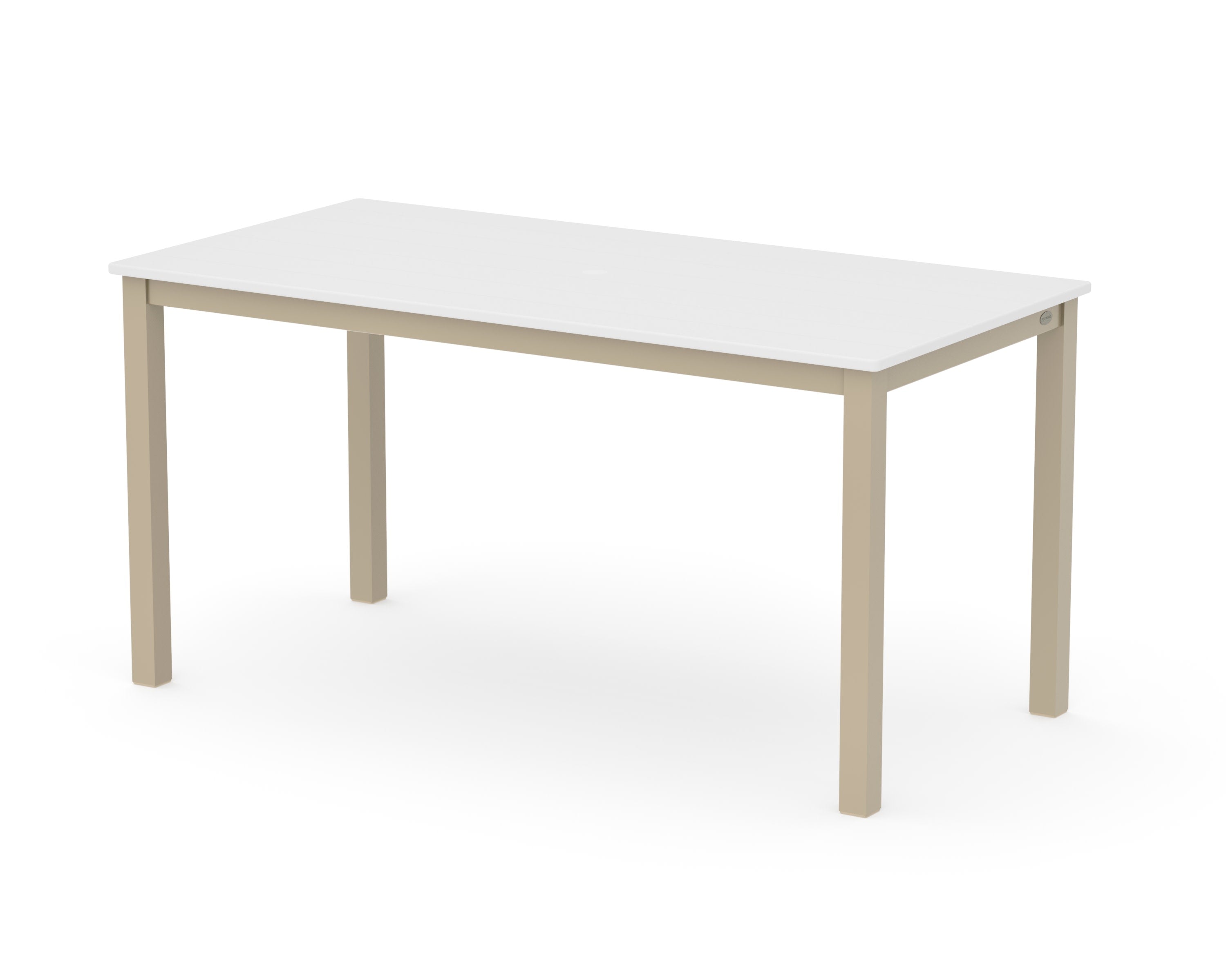 Main Street 30 x 60 Dining Table in Sand / White