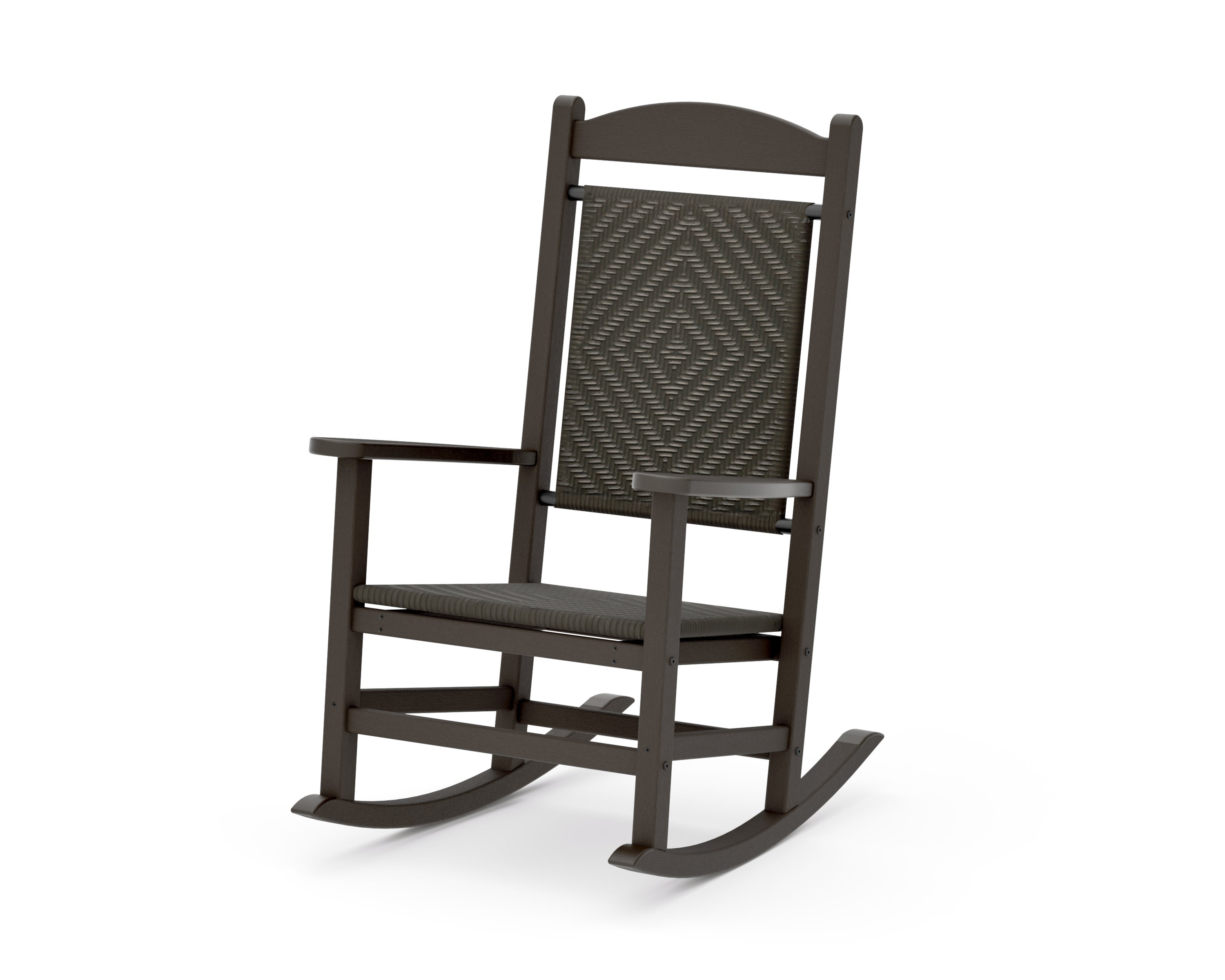 Presidential Woven Rocking Chair in Vintage Coffee / Cahaba