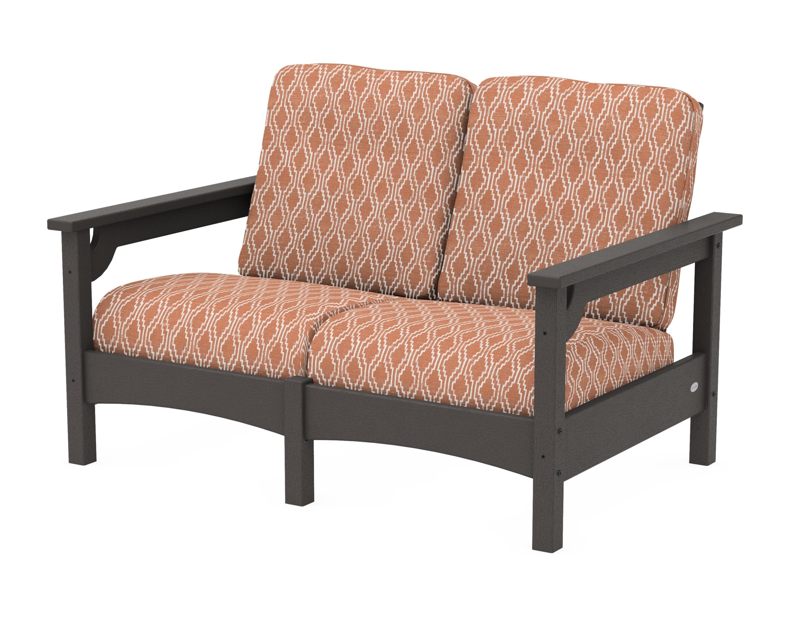 Club Loveseat in Vintage Coffee / Solve Clay