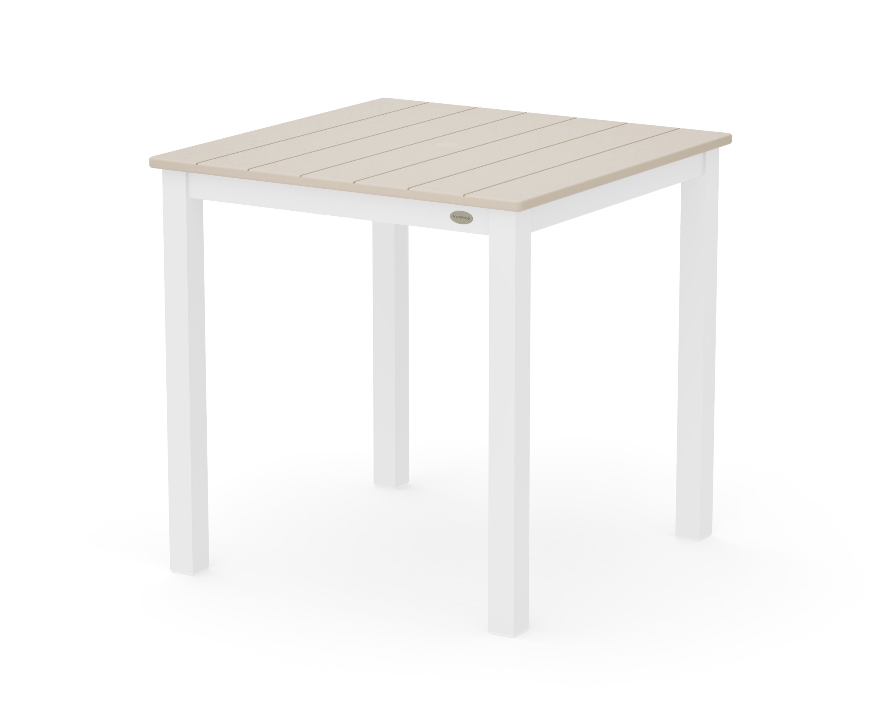 Main Street 30 x 30 Dining Table in White / Sand