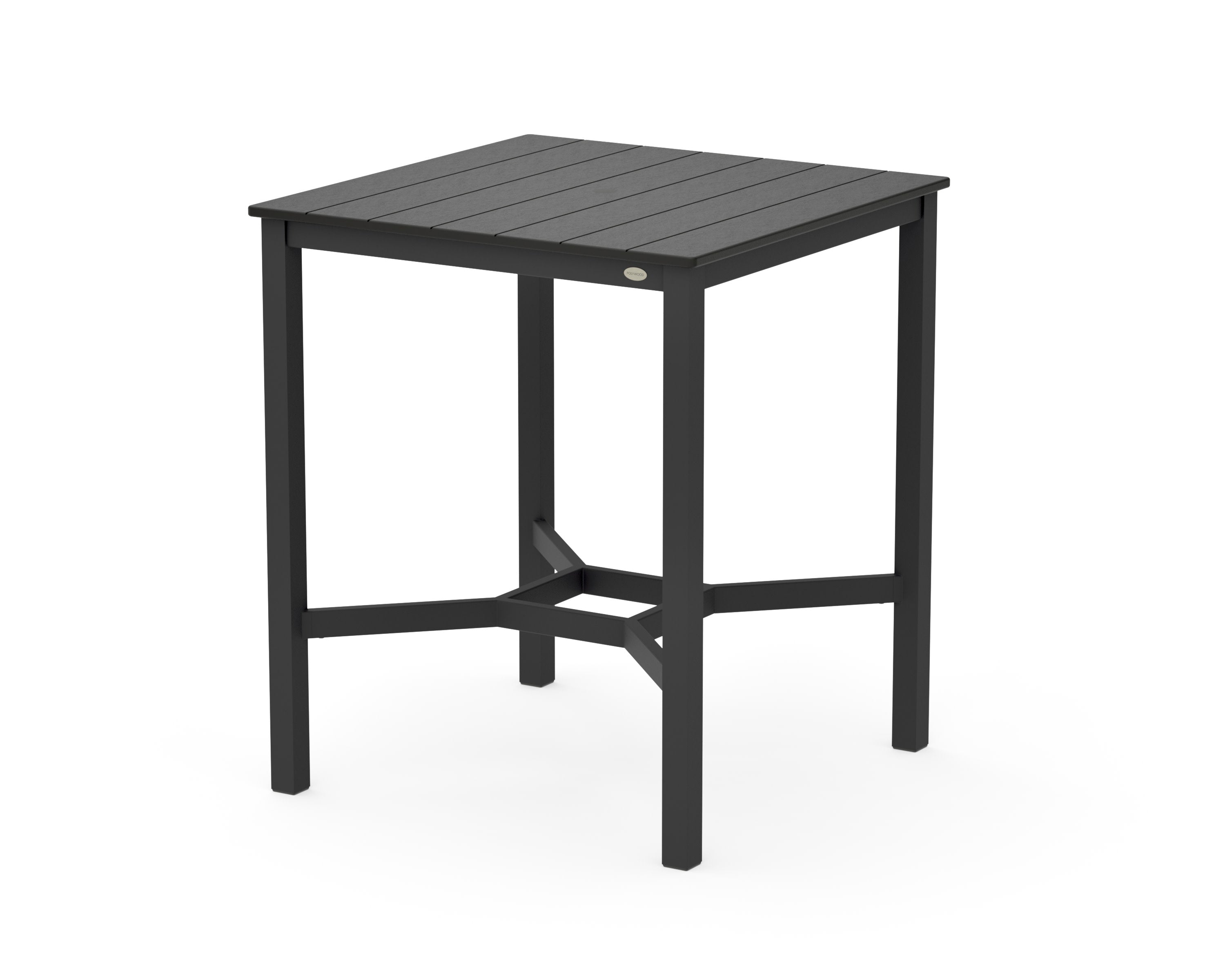 Main Street 36 x 36 Bar Table in Black / Black