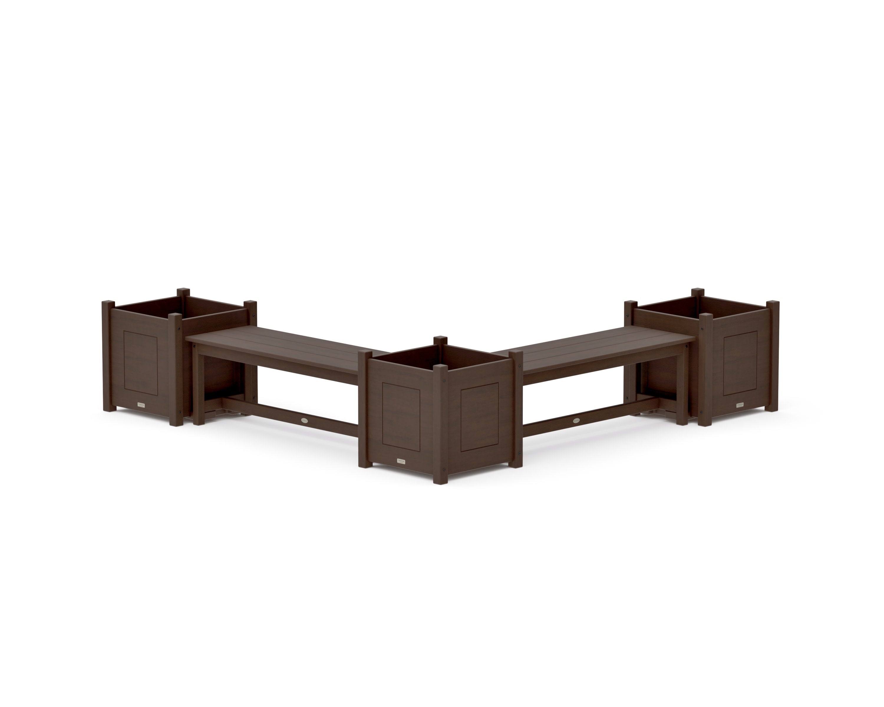 48" Country Living L- Shaped Planter Bench Corner Set - Large in Kona