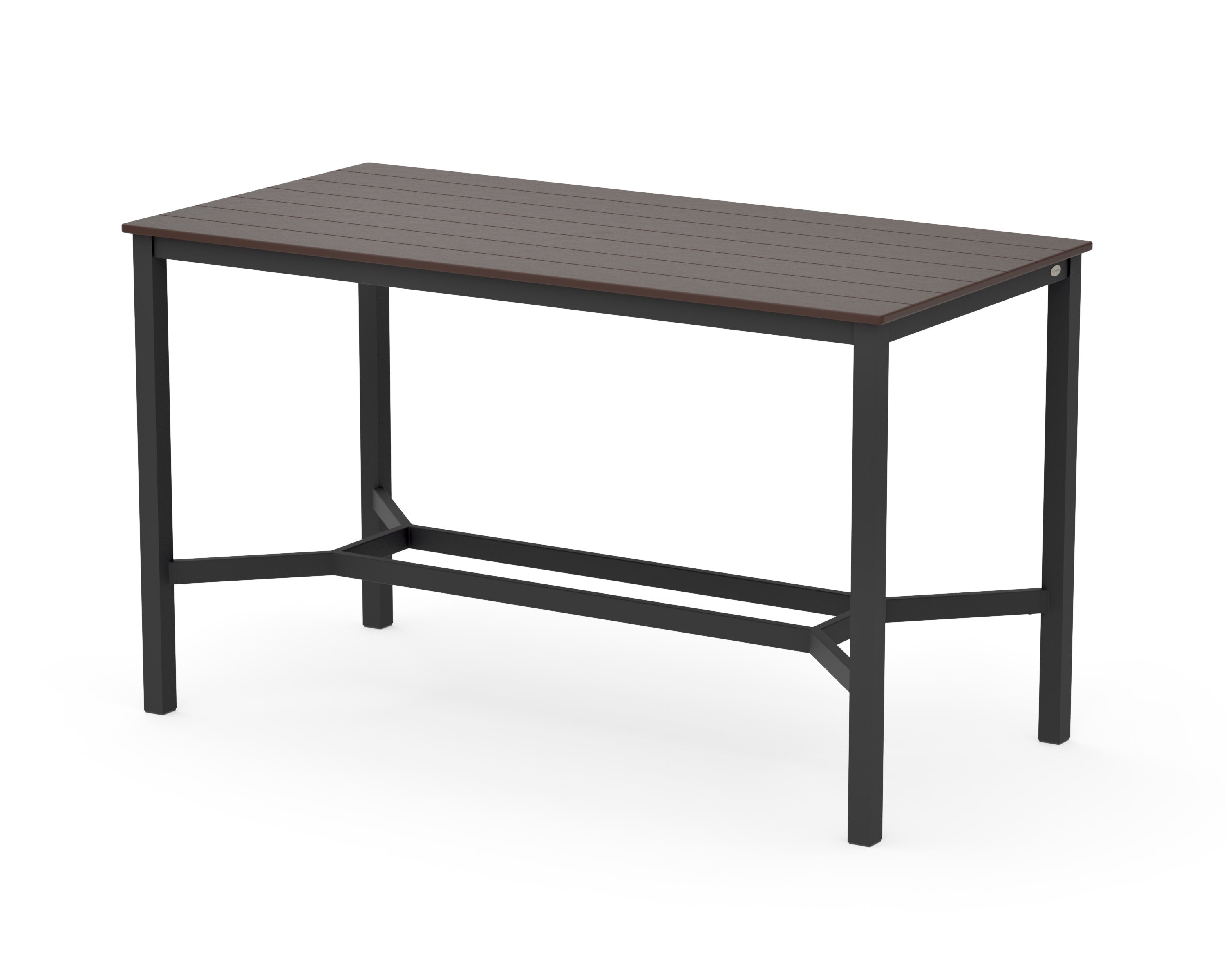 Main Street 36 x 72 Bar Table in Black / Mahogany