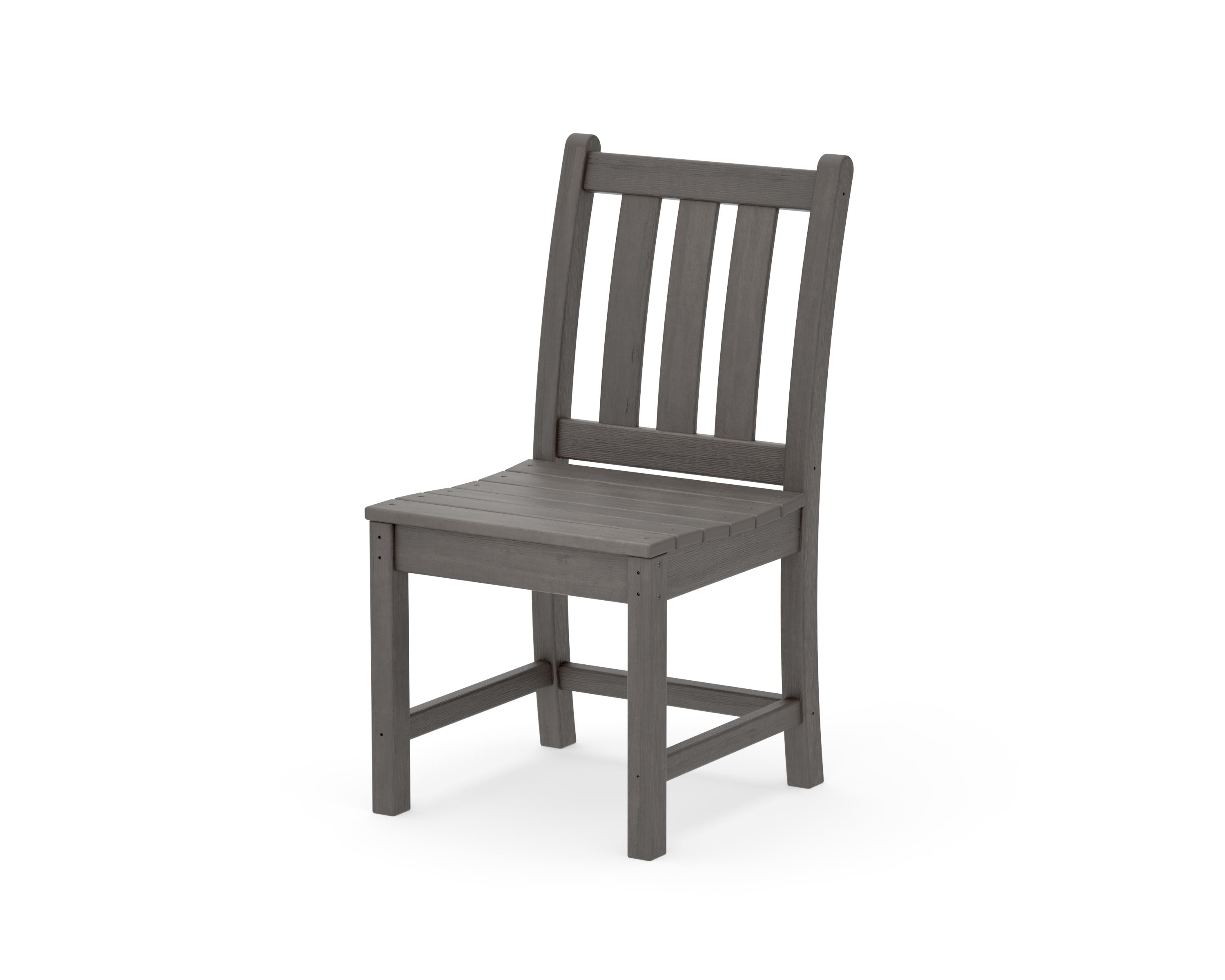 Traditional Garden Dining Side Chair in Driftwood