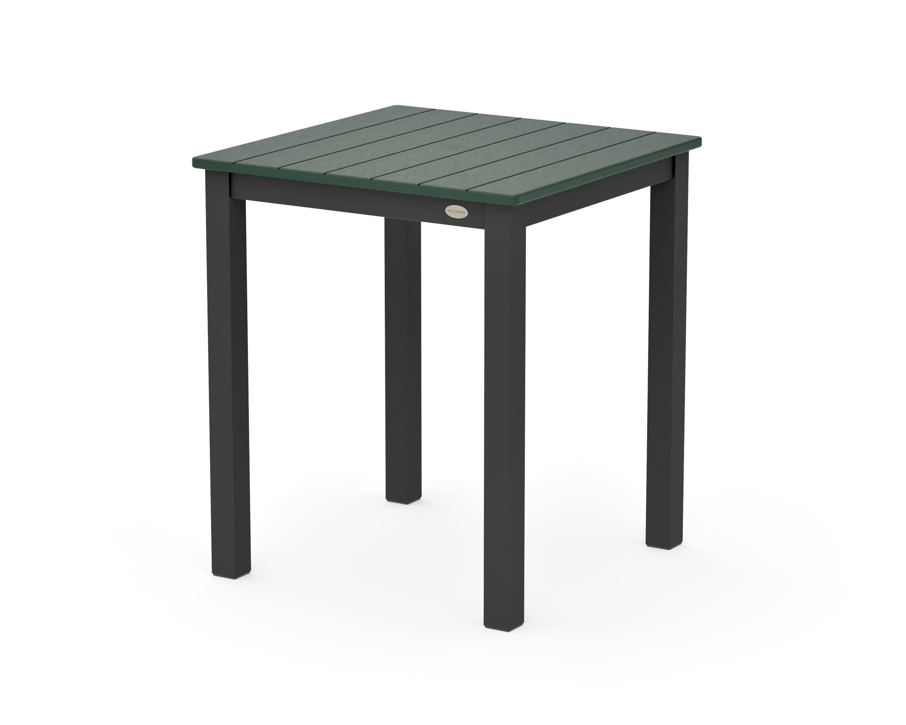 Main Street 26 x 26 Dining Table in Black / Green