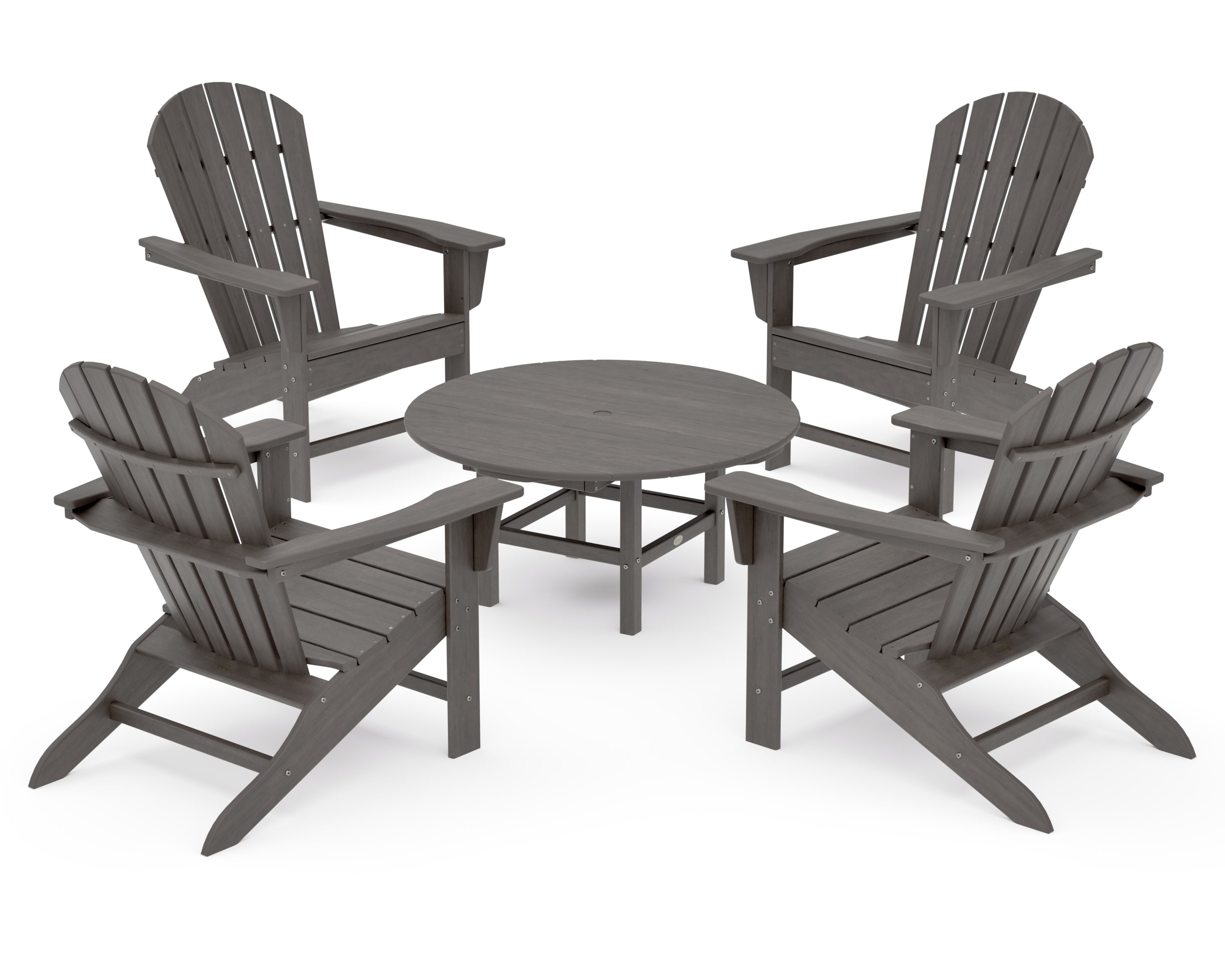 South Beach 5-Piece Conversation Group in Driftwood